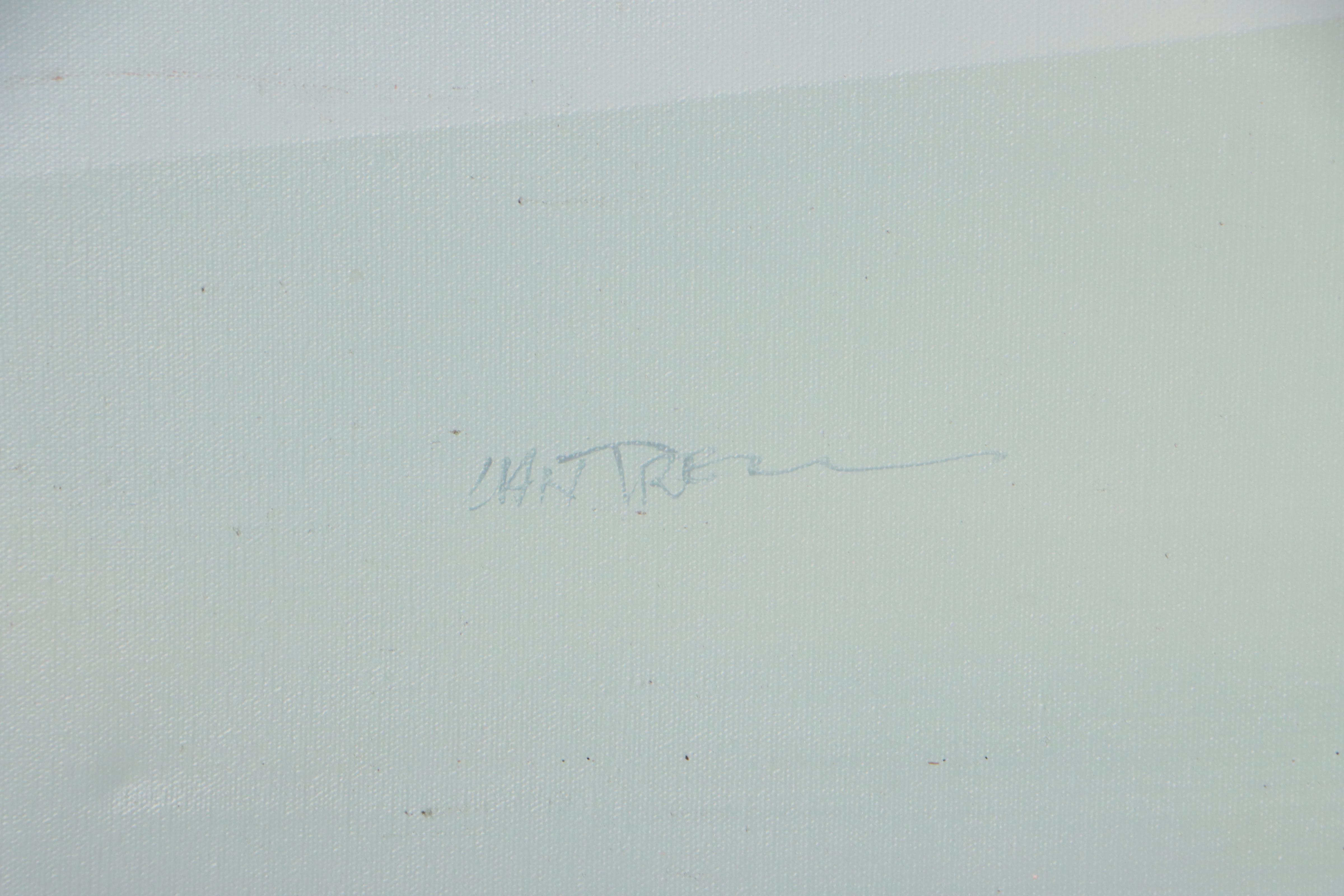 Lantren Abstract Oil Painting, Late 20th Century