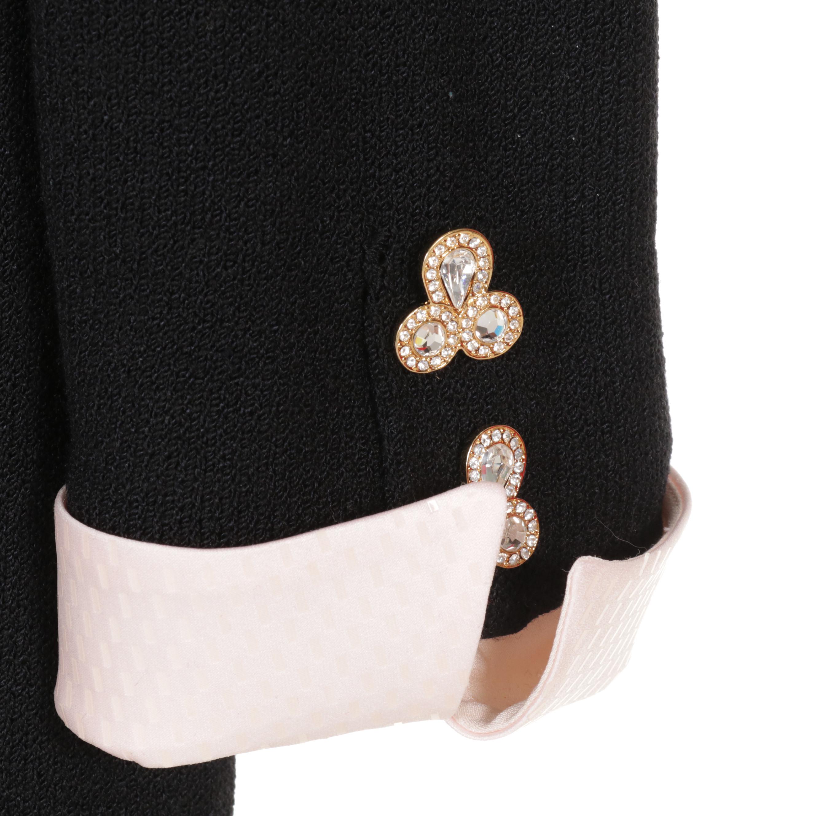 St. John Knit Sequin and Gilt Embellished Belted Dresses and Pantsuit