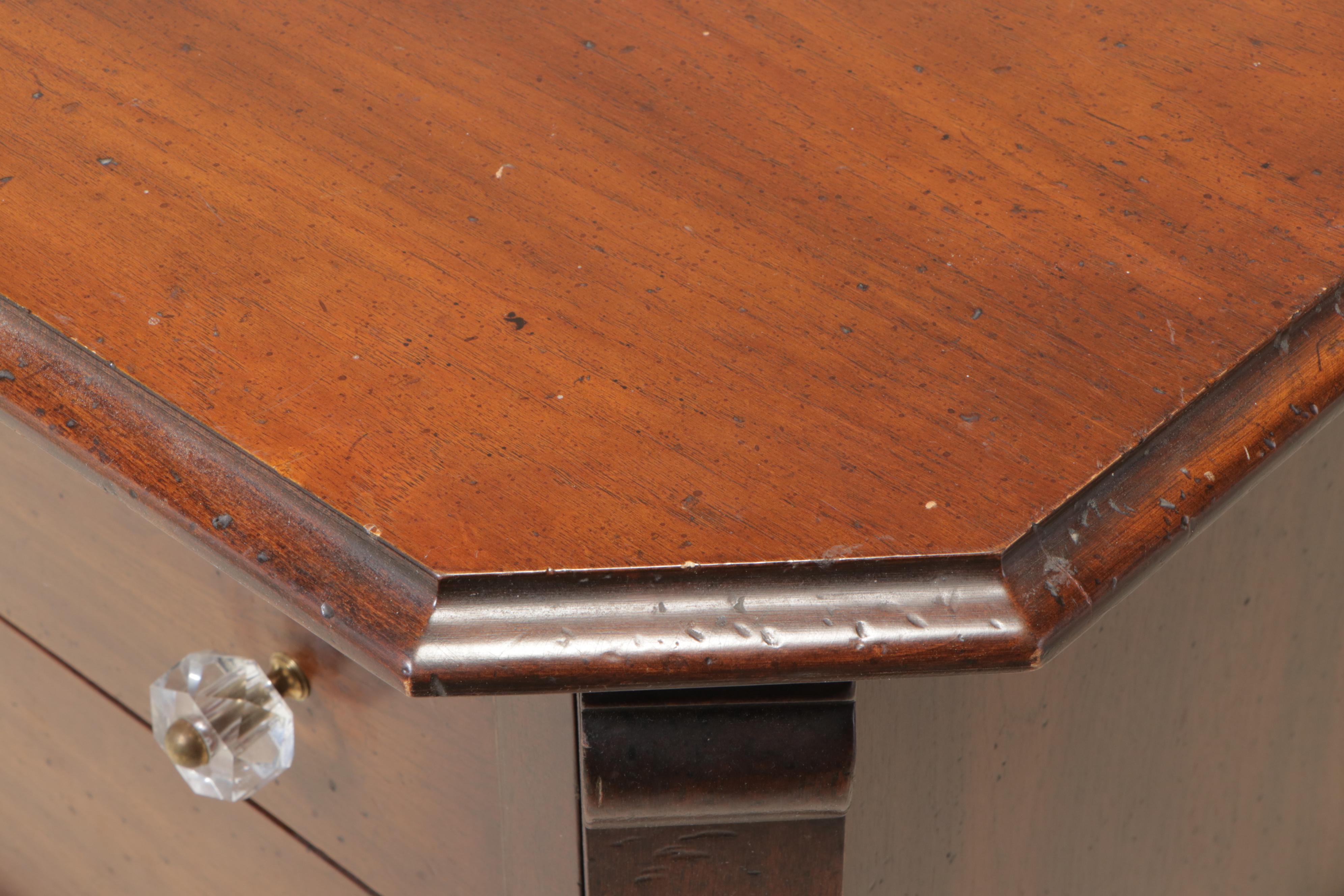 Kroehler Baroque Style Hardwood Three-Drawer Commode, Mid to Late 20th Century