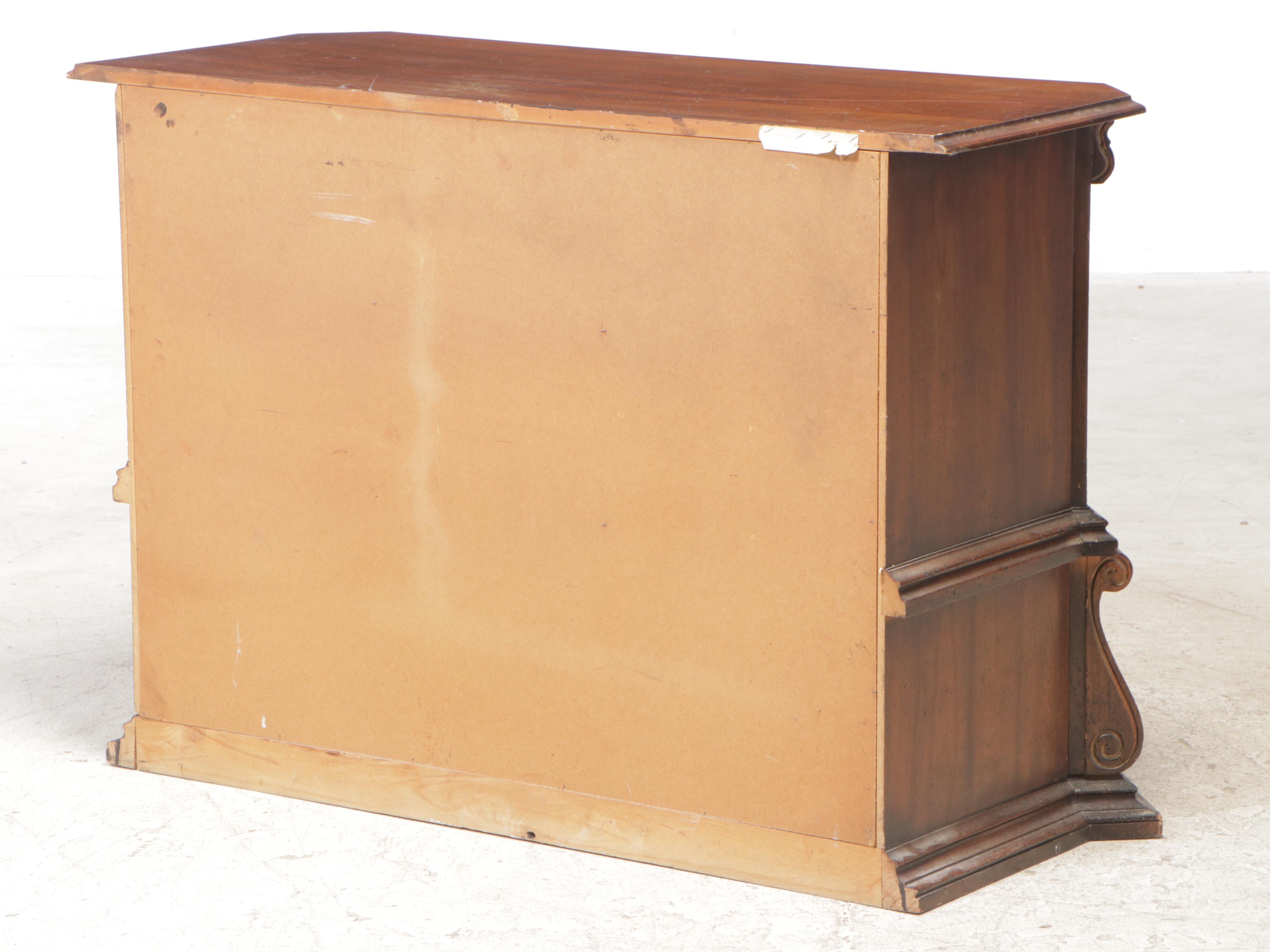 Kroehler Baroque Style Hardwood Three-Drawer Commode, Mid to Late 20th Century