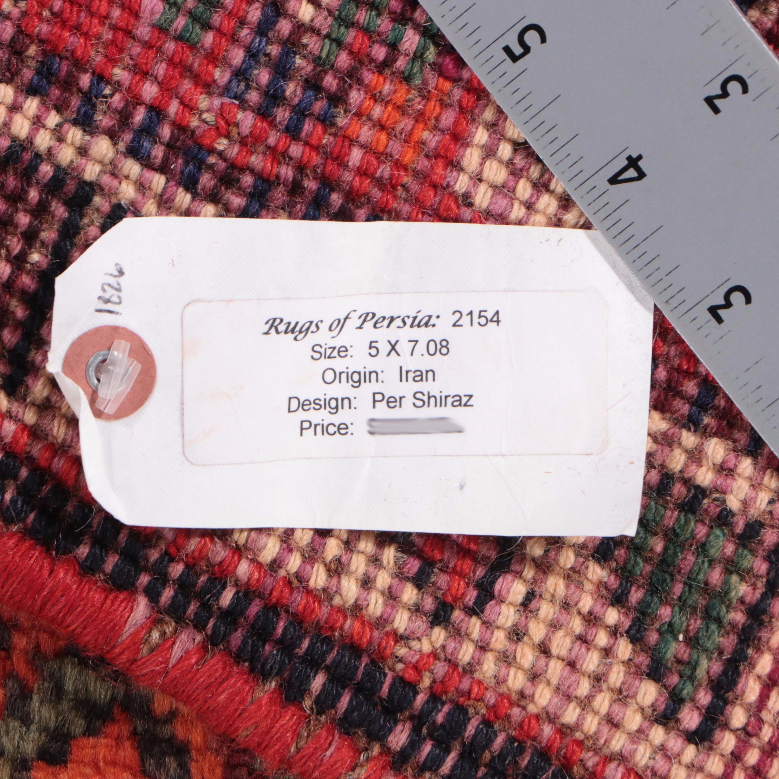 5' x 7'10 Hand-Knotted Persian Shiraz Area Rug