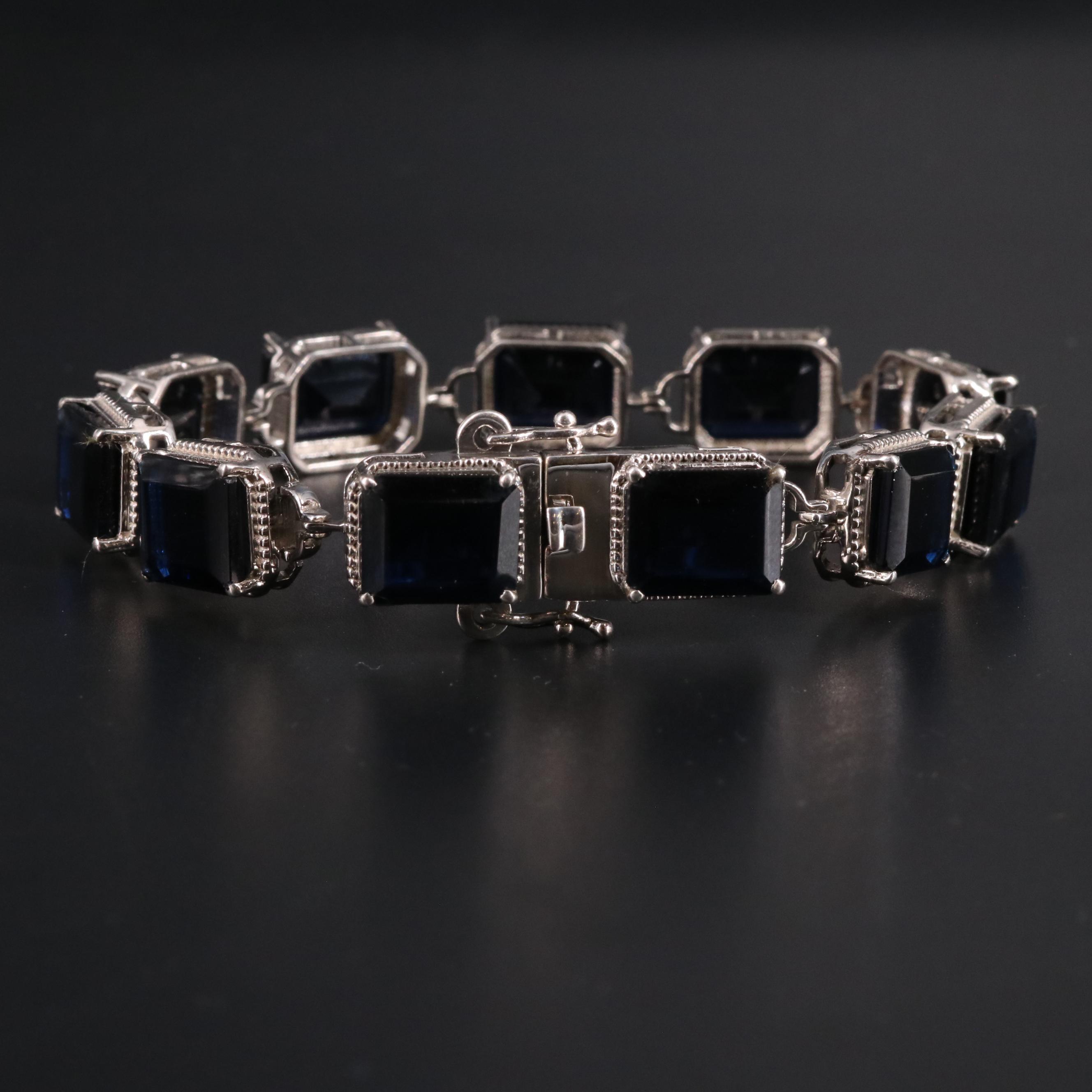 Sterling Sapphire Bracelet