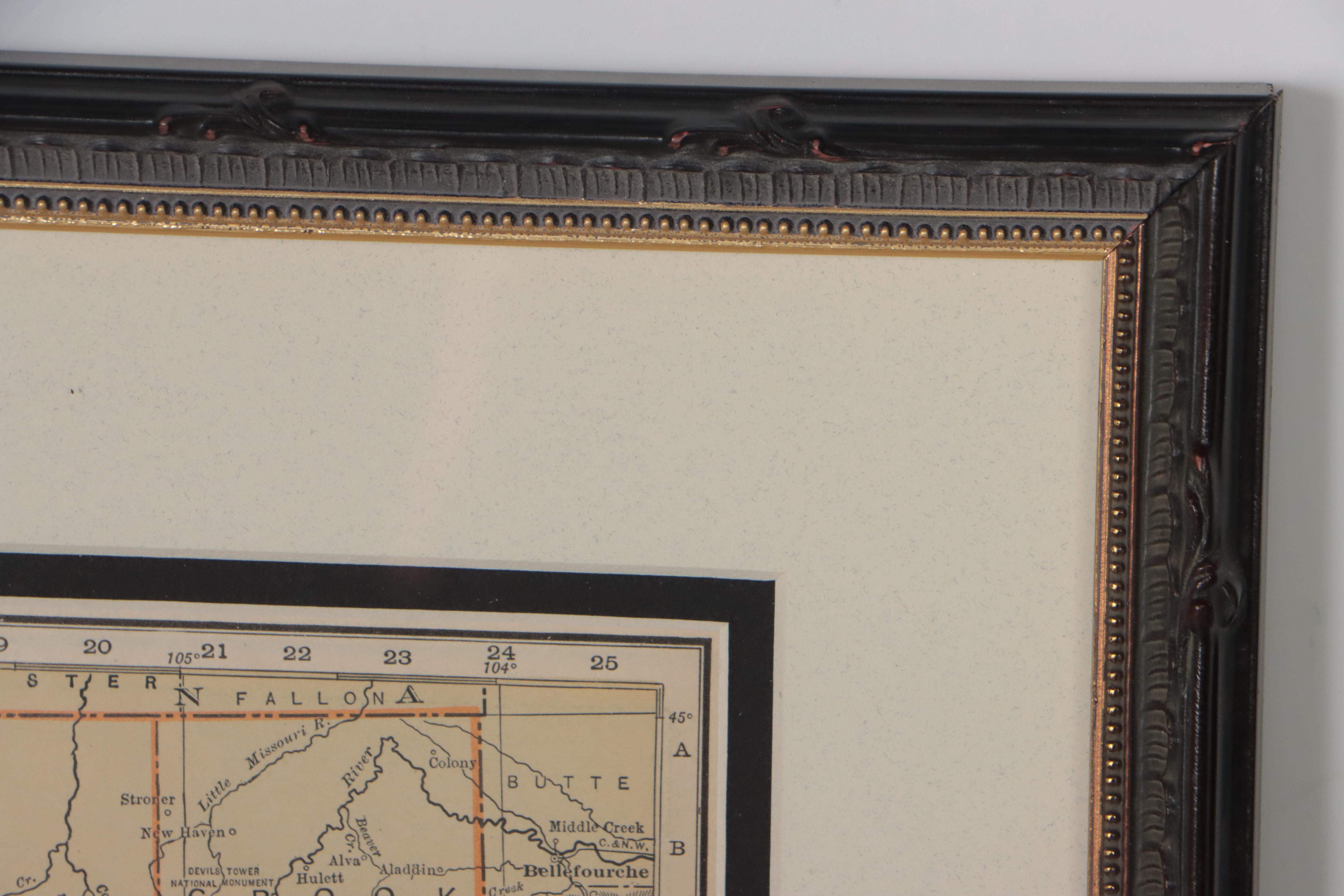 Rand, McNally & Co. Wax Engraving Map of Wyoming, Circa 1898