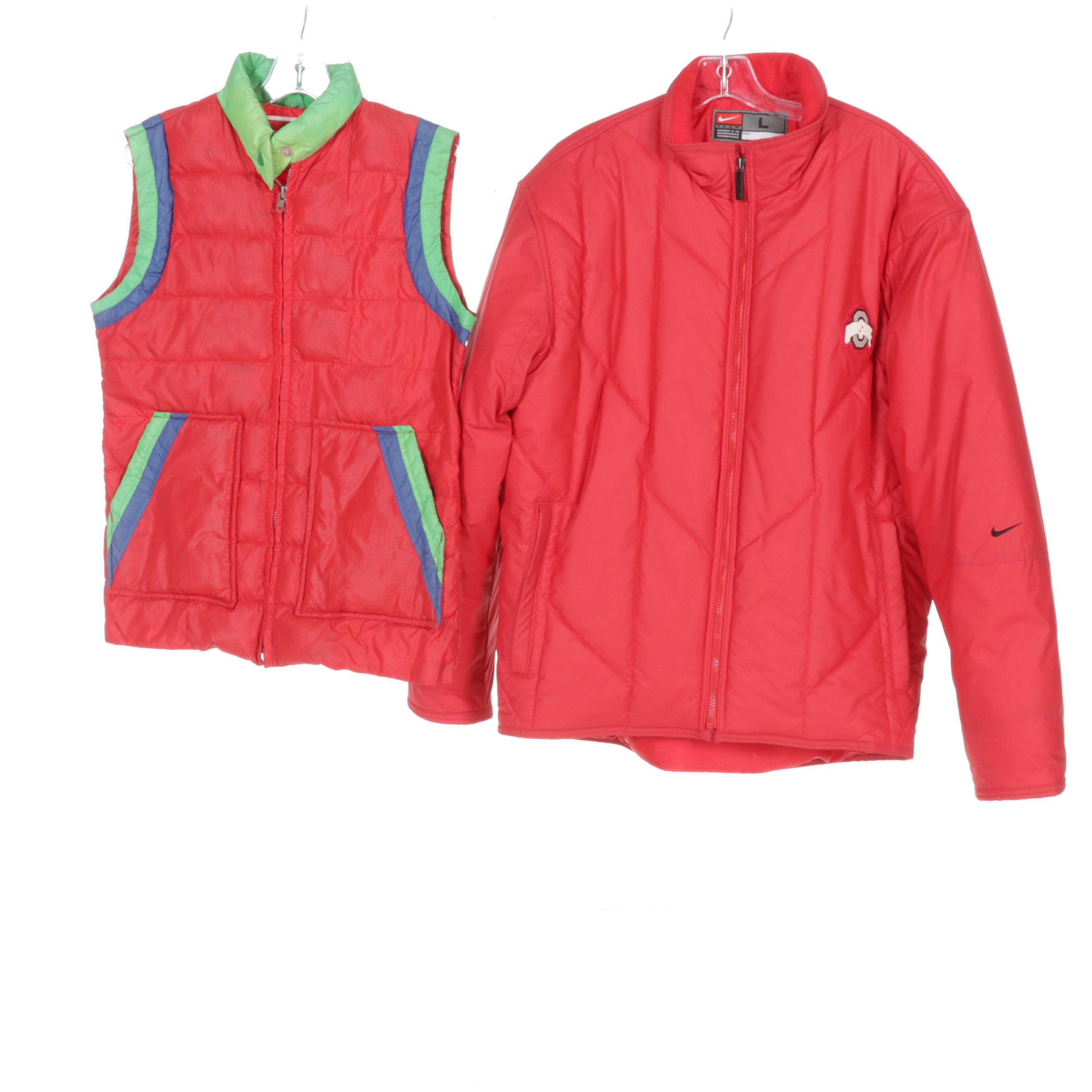 Columbus Blue Jackets Replica Hockey Jersey With NHL and OSU Jackets and Vest