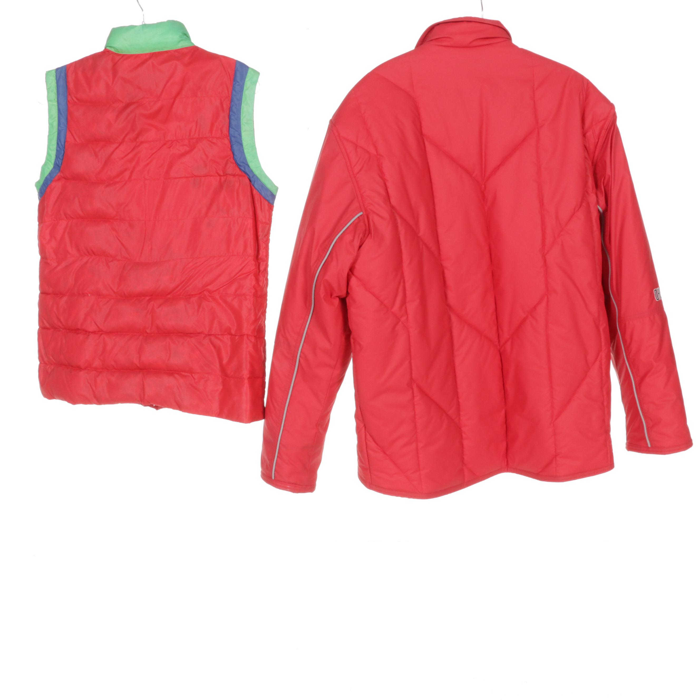 Columbus Blue Jackets Replica Hockey Jersey With NHL and OSU Jackets and Vest