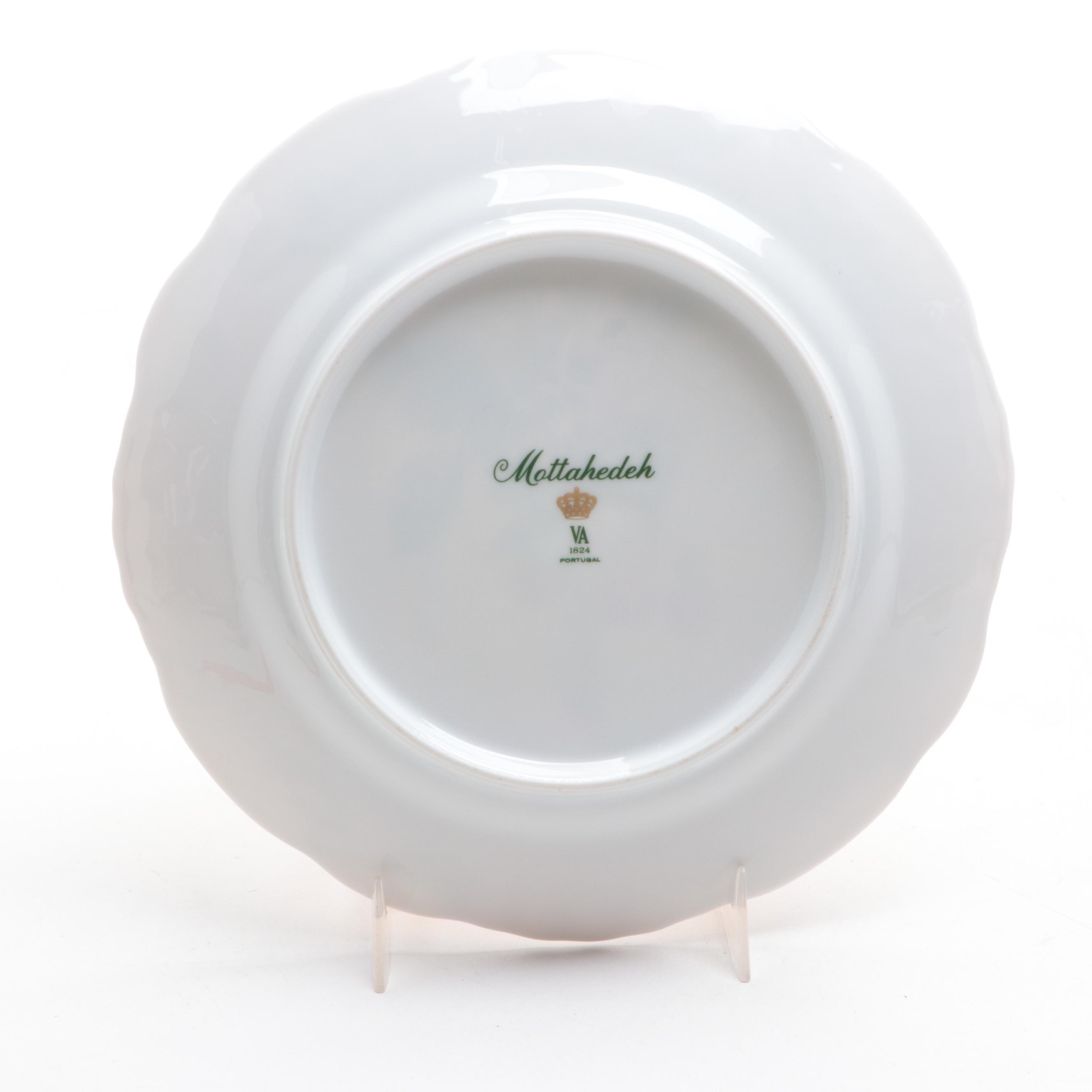 Mottahedeh Set of Eight Porcelain Fruit Plates