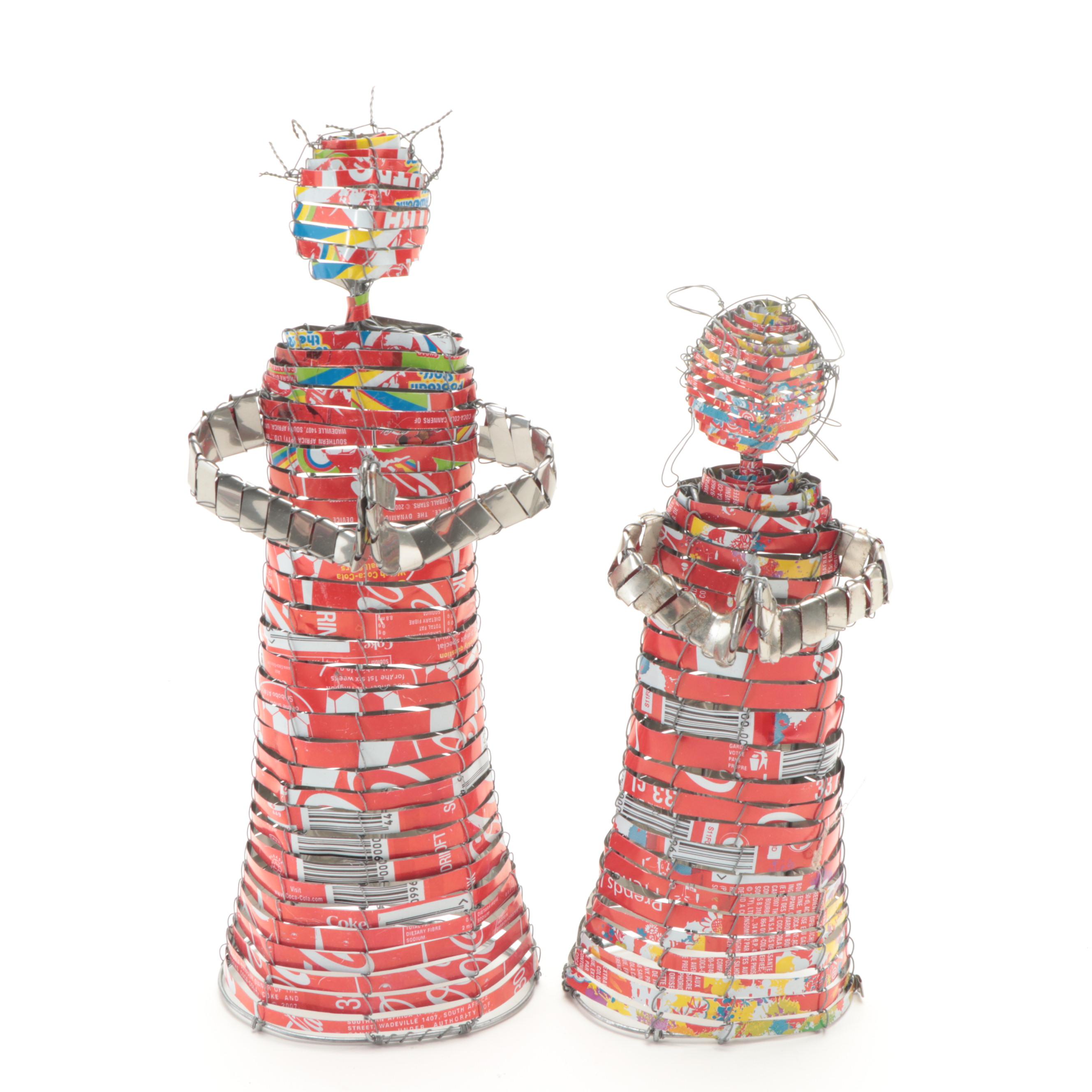 South African Coca-Cola Can Metalwork Nativity Sculptures