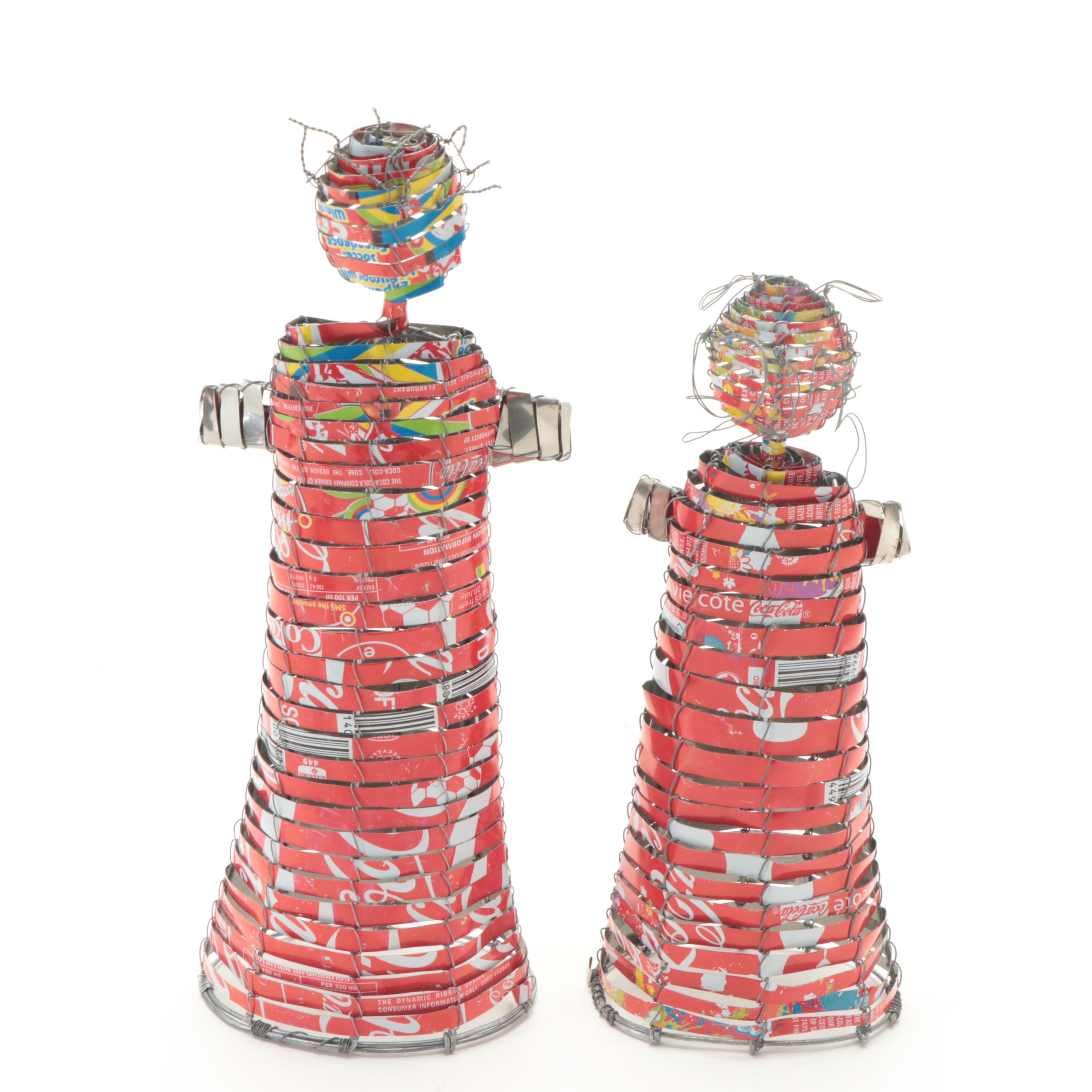 South African Coca-Cola Can Metalwork Nativity Sculptures