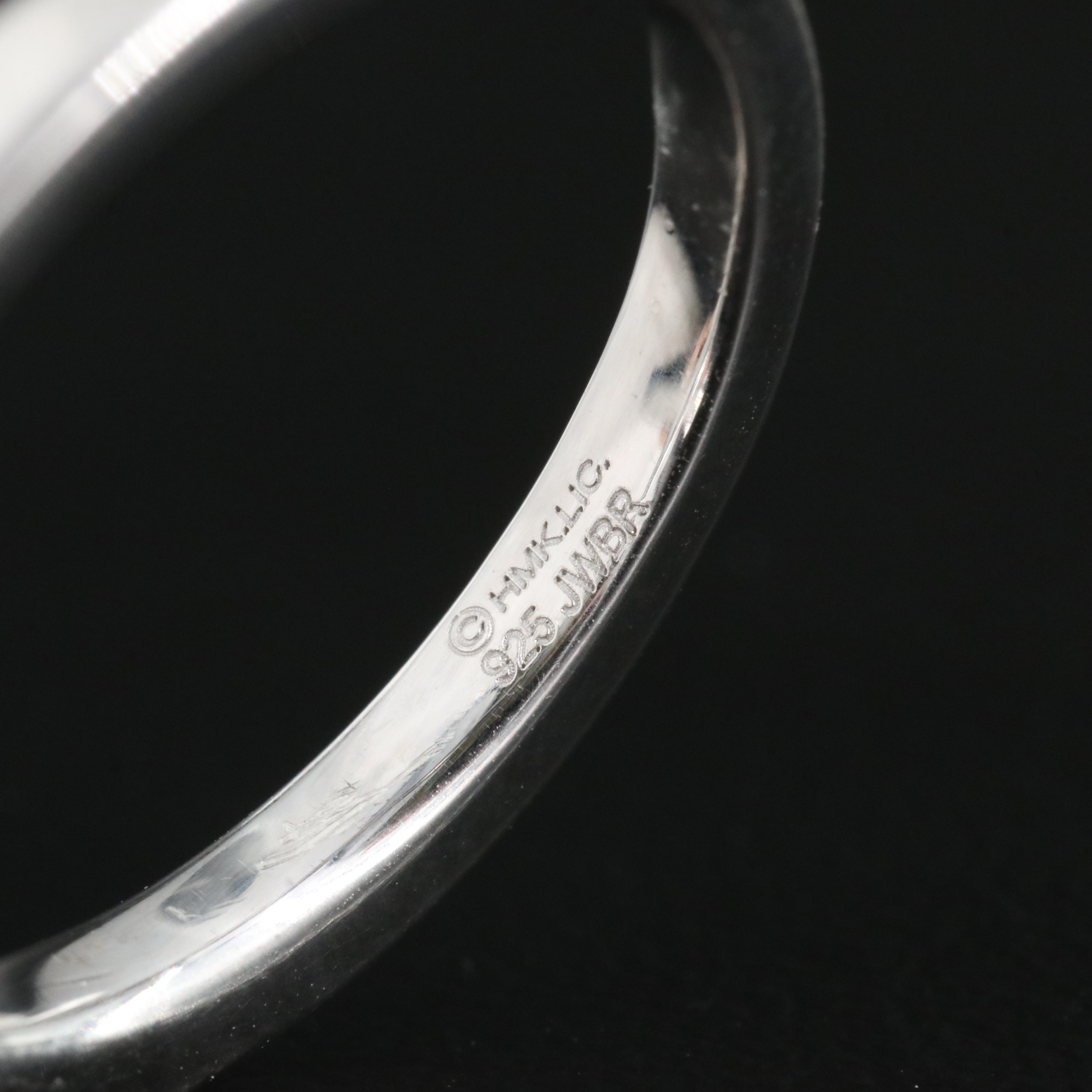 Sterling Diamond Cross and Heart Ring