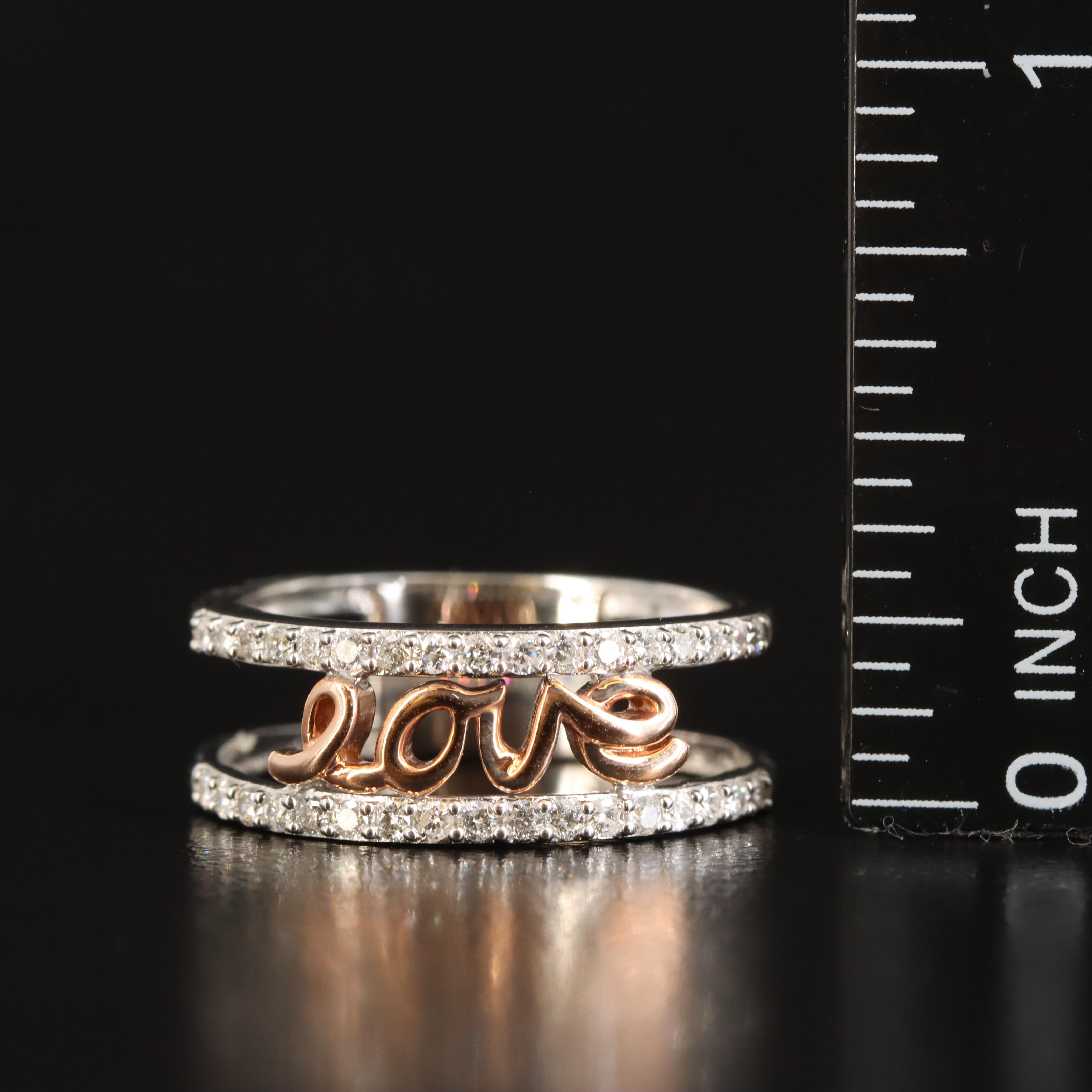 Sterling Diamond "Love" Band