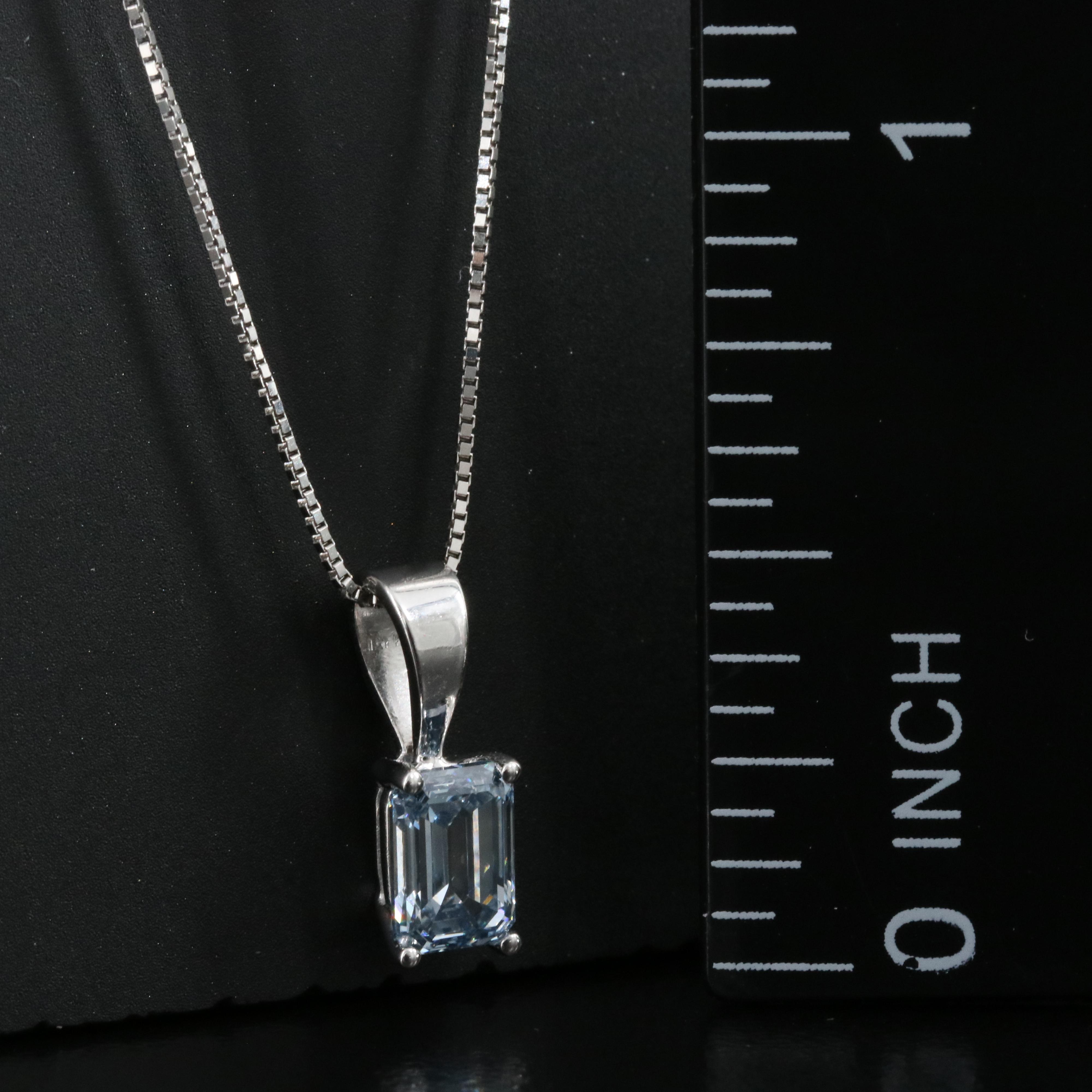 14K 0.75 CT Lab Grown Diamond Pendant Necklace