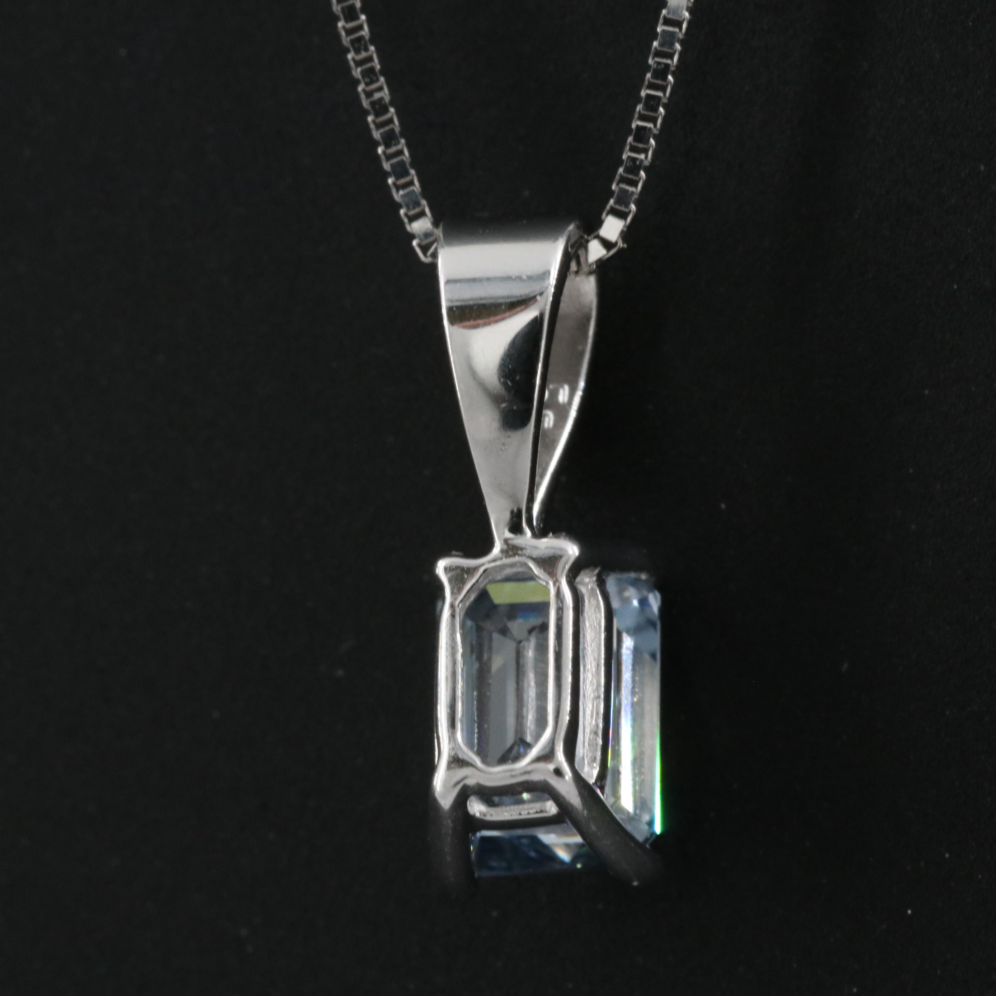 14K 0.75 CT Lab Grown Diamond Pendant Necklace