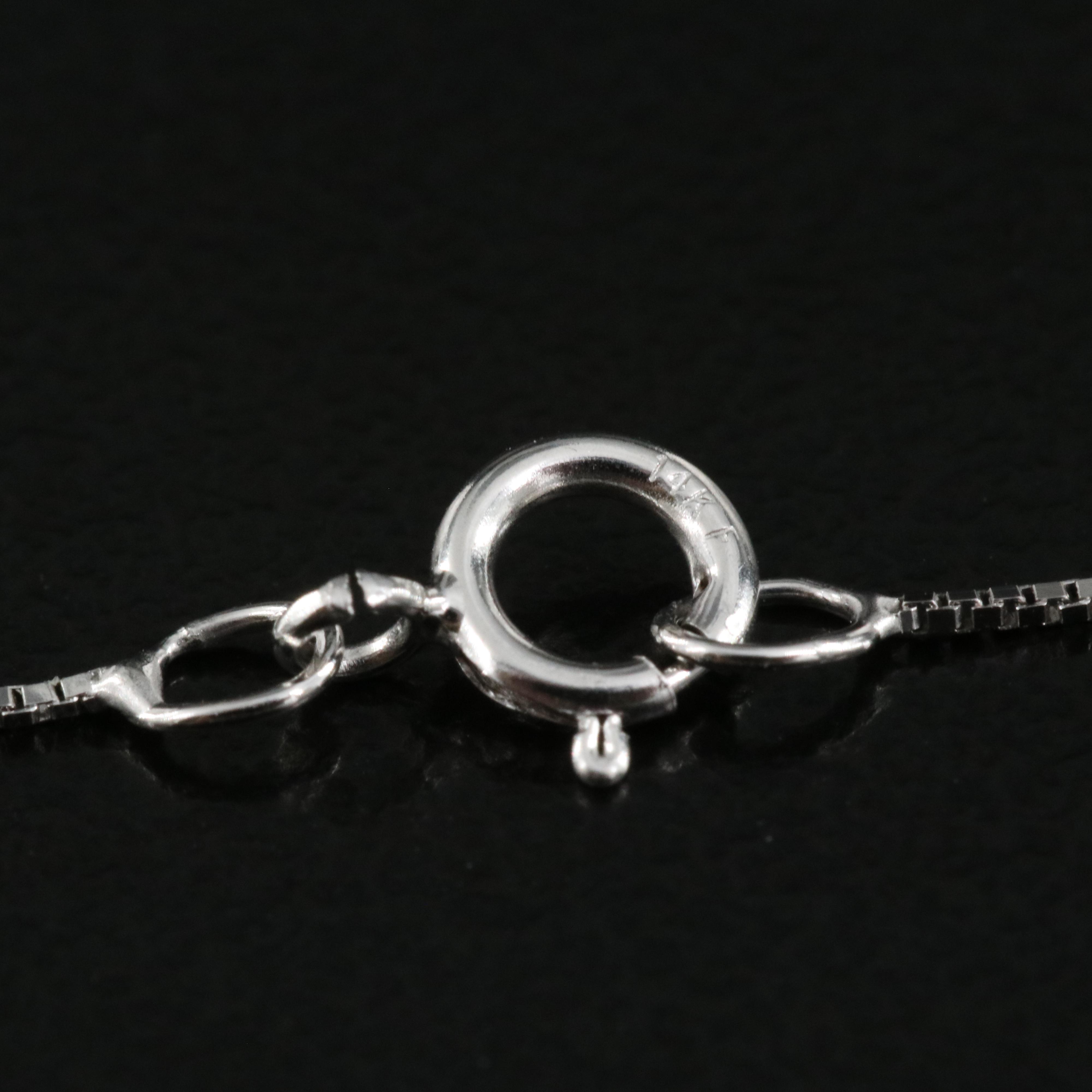 14K 0.75 CT Lab Grown Diamond Pendant Necklace