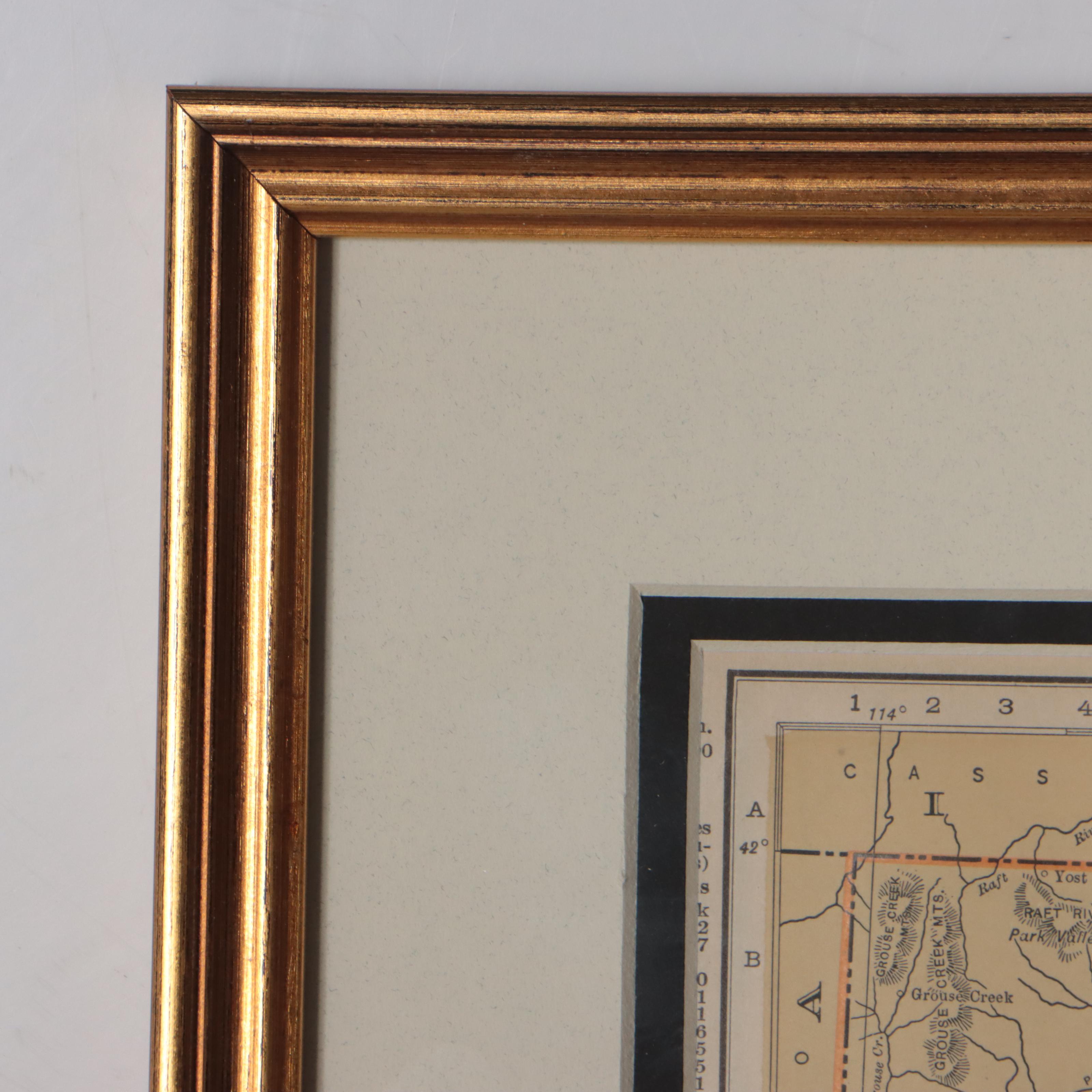 Rand McNally & Co. Wax Engraving Map of Utah, Circa 1898