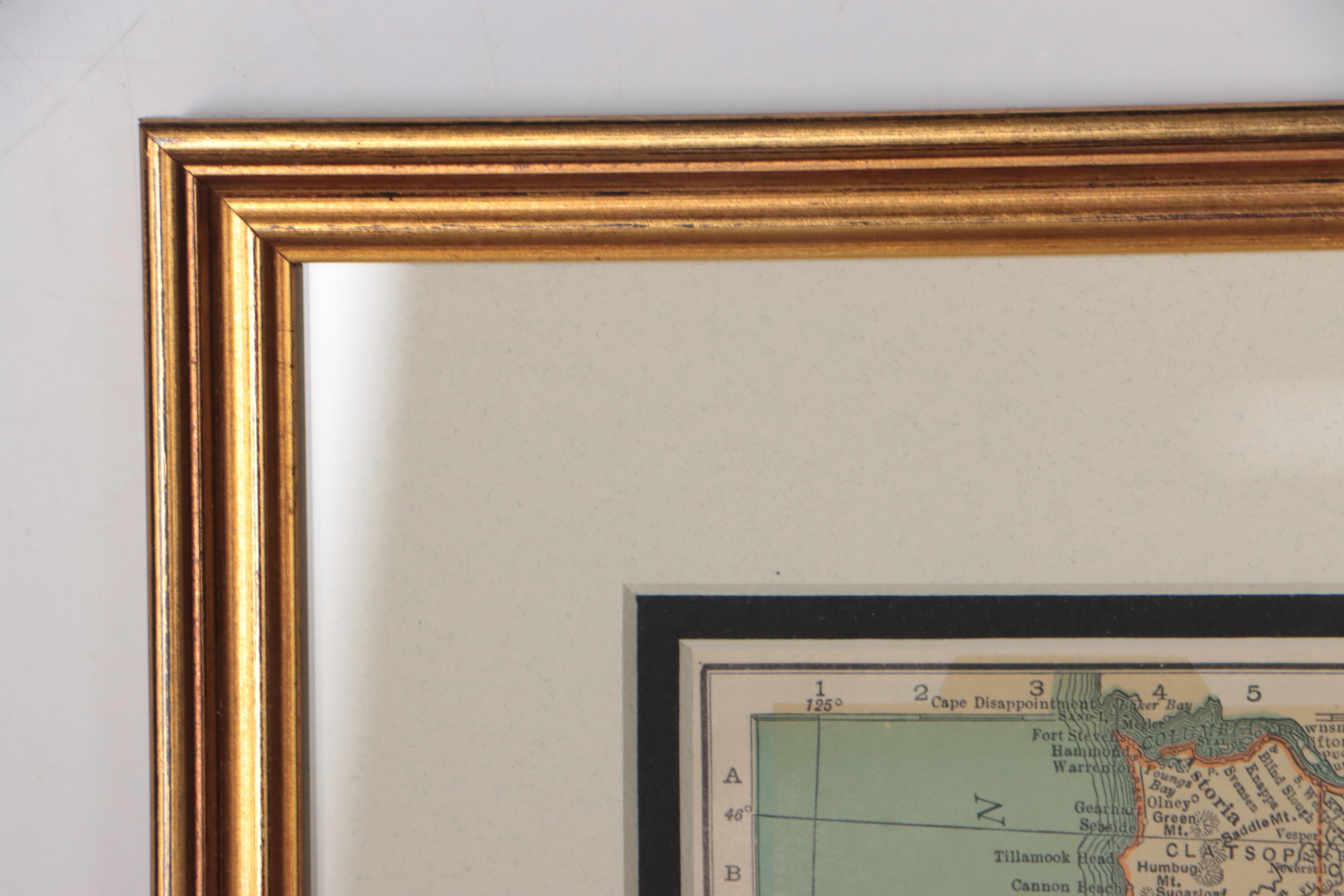 Rand McNally & Co. Wax Engraving Map of Oregon, Circa 1898