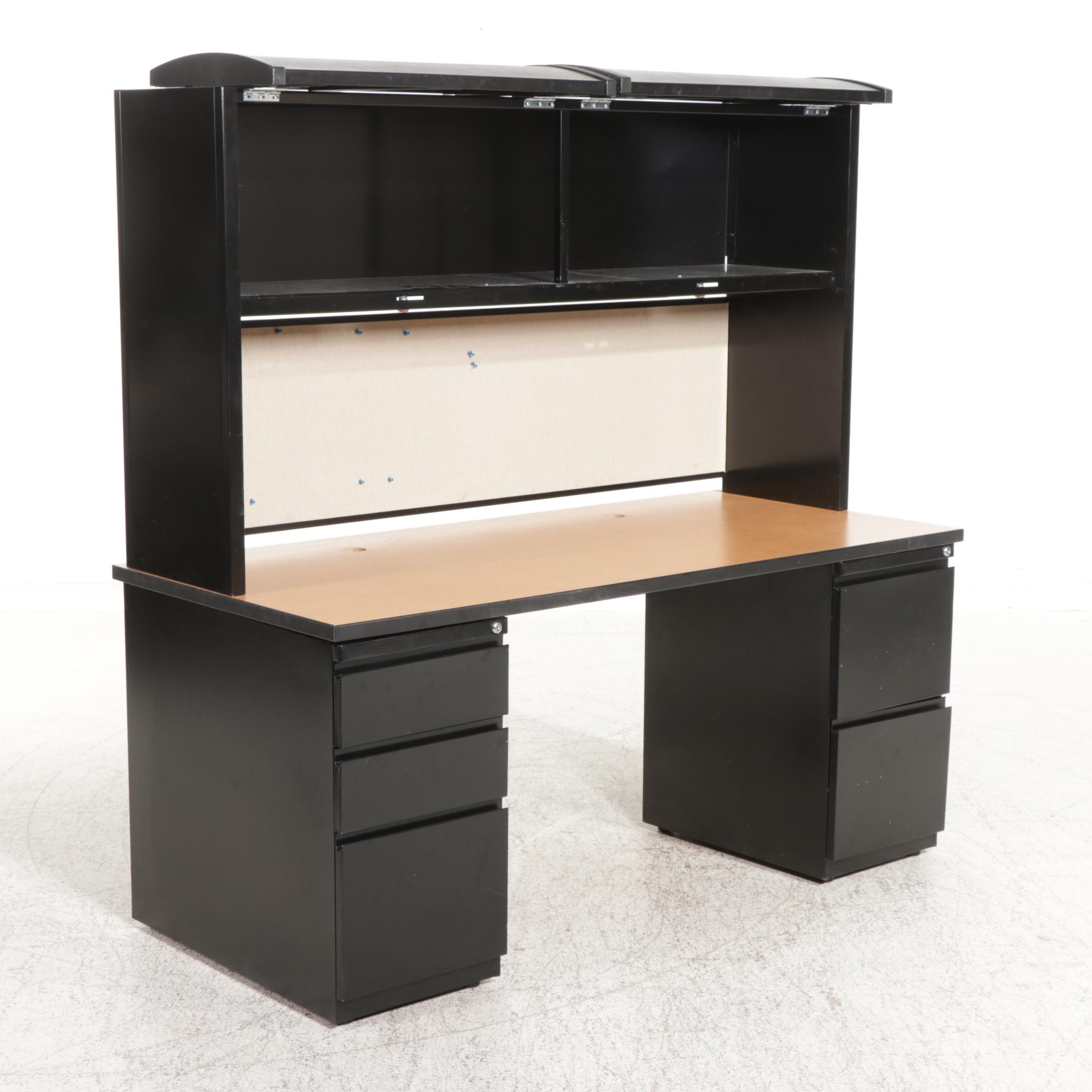 Metal Office Desk, Late 20th Century