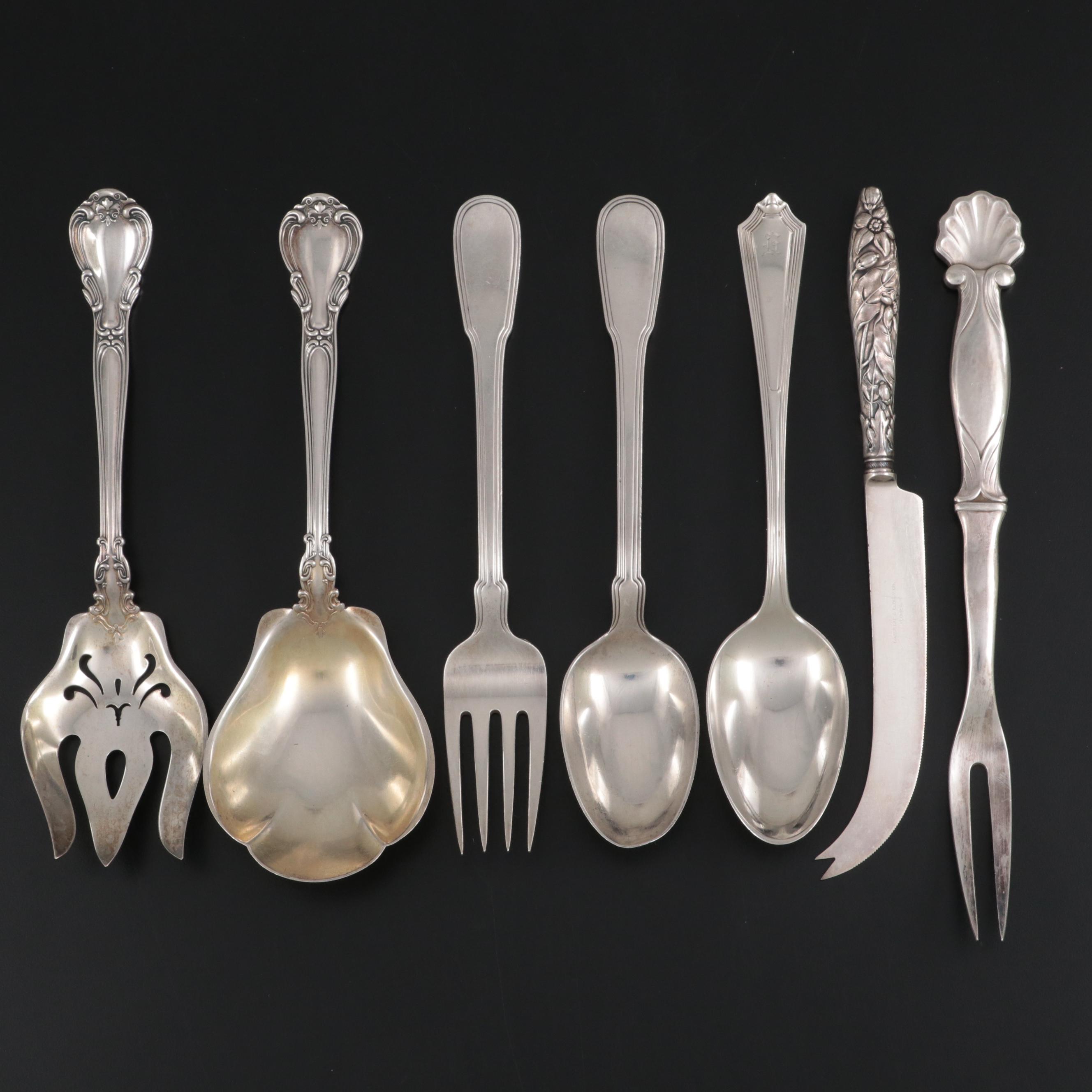 Gorham "Strasbourg" and Other Sterling Silver Serving Utensils