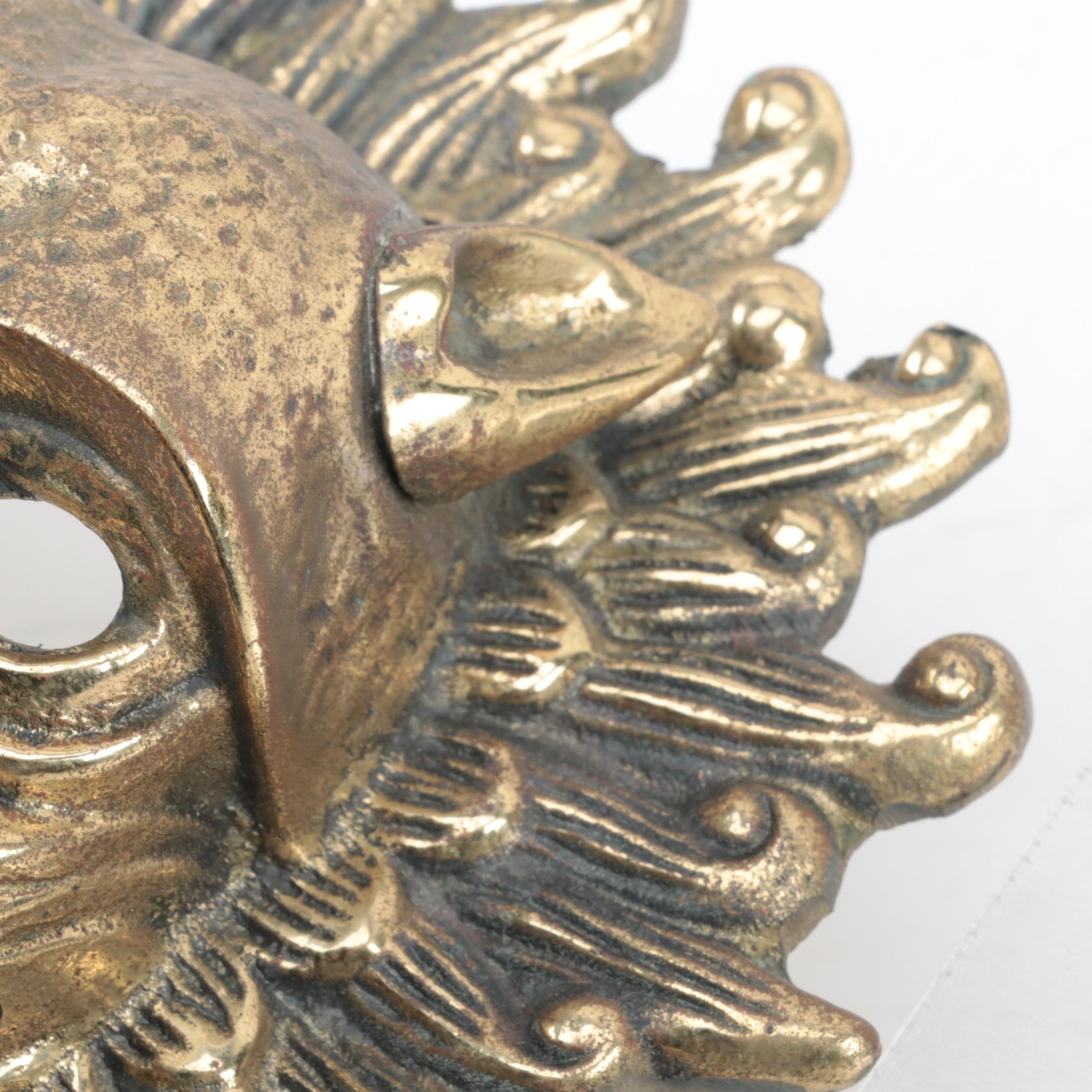 Durham Cathedral Brass Replica Lion's Head Sanctuary Door Knocker