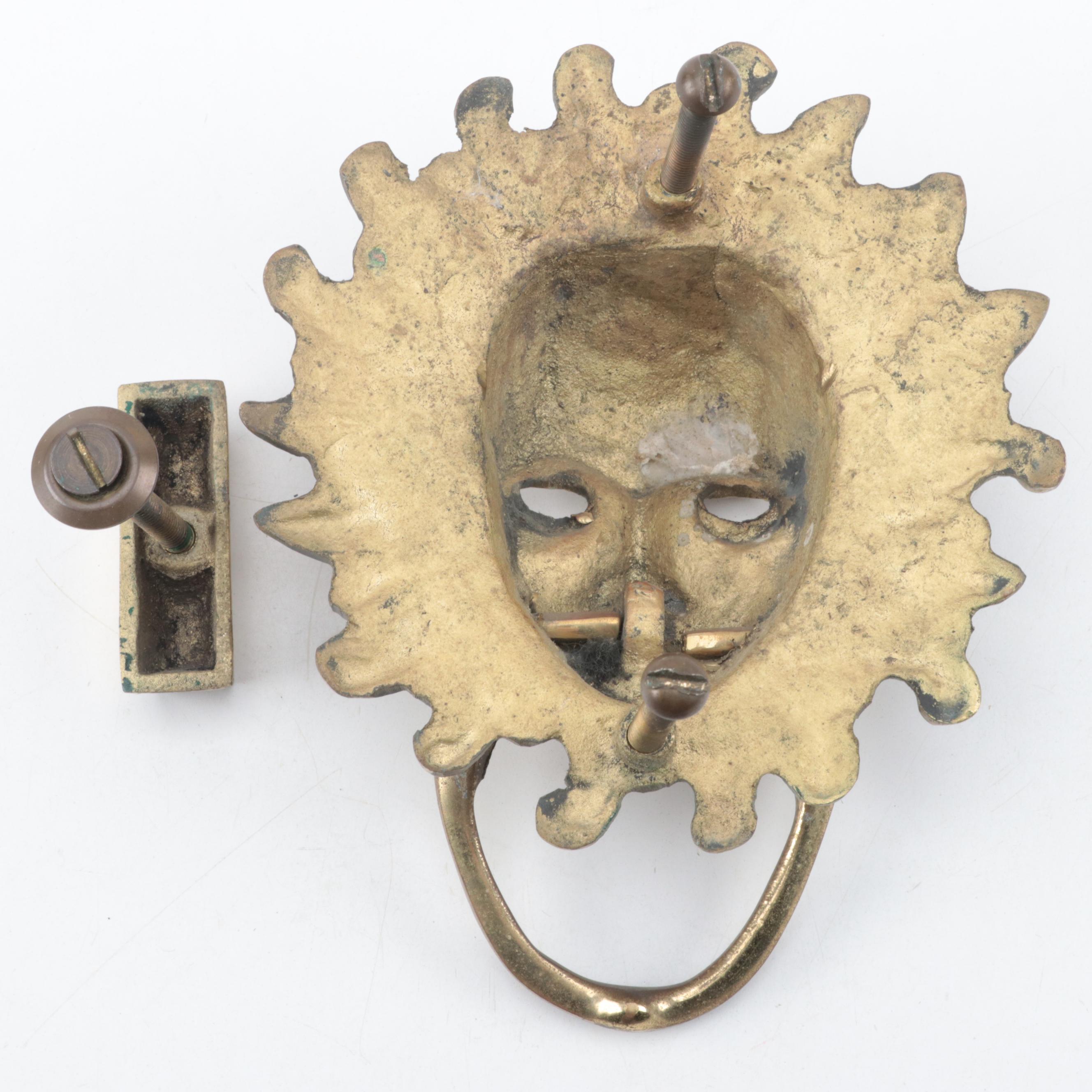 Durham Cathedral Brass Replica Lion's Head Sanctuary Door Knocker