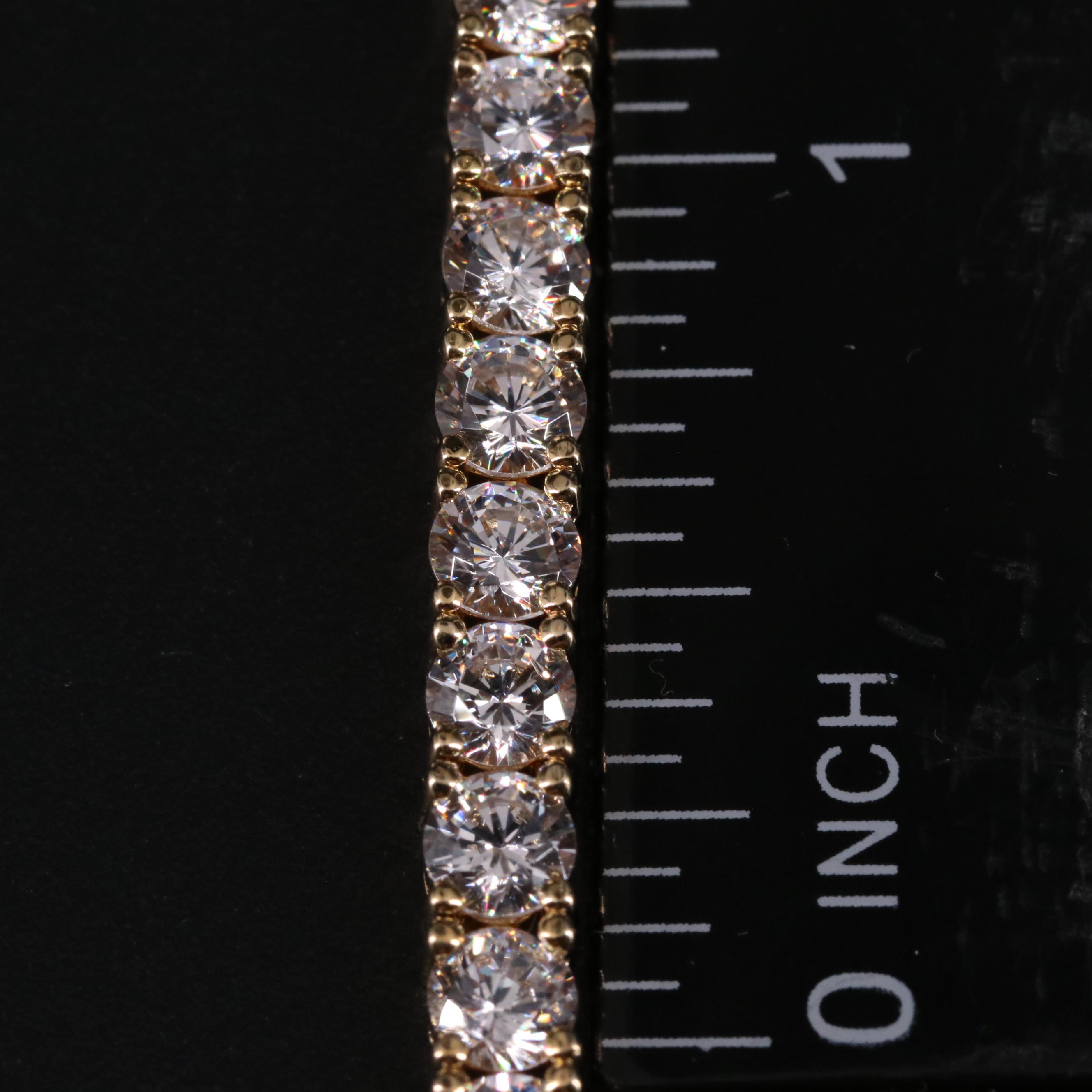 Sterling Silver Cubic Zirconia Bracelet