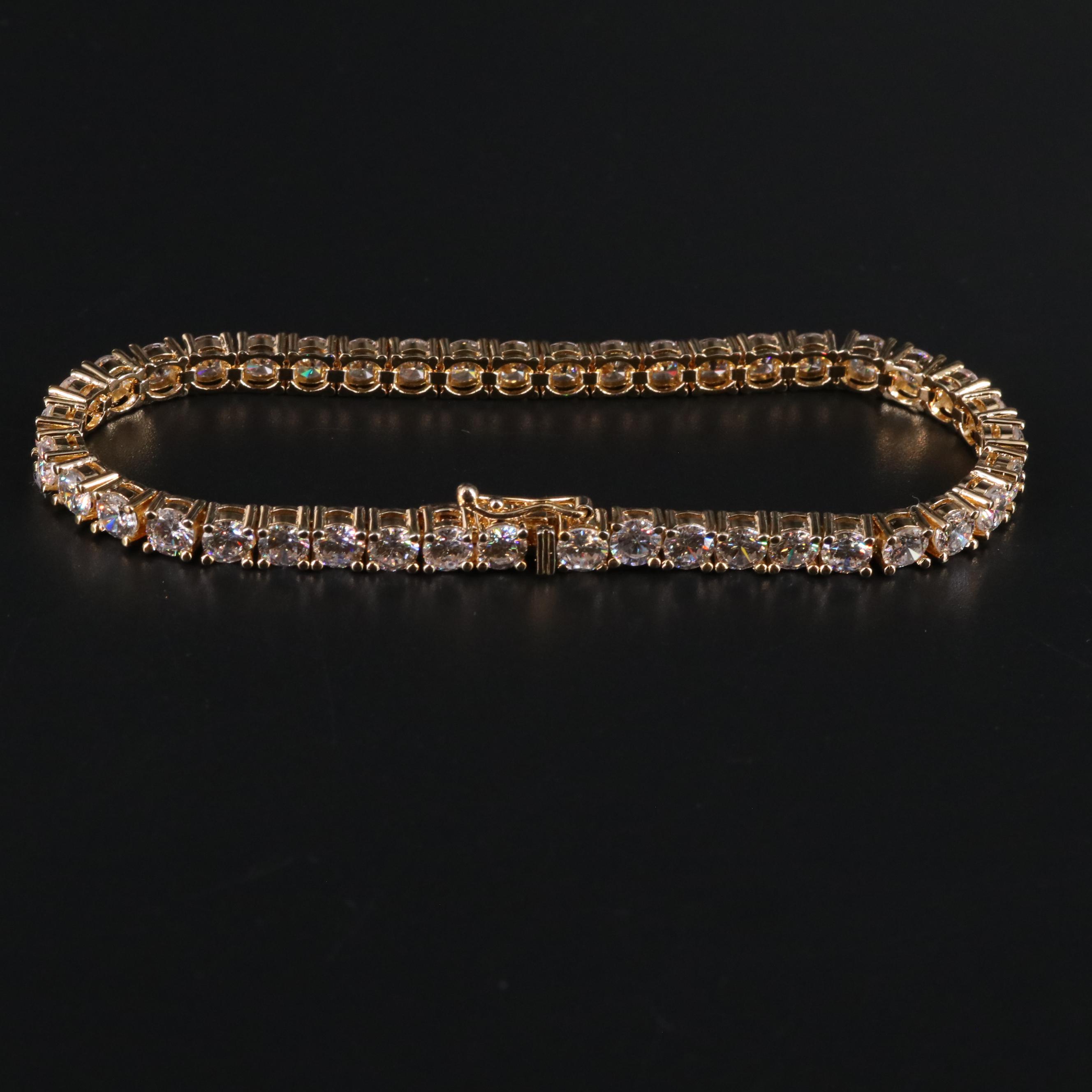 Sterling Silver Cubic Zirconia Bracelet