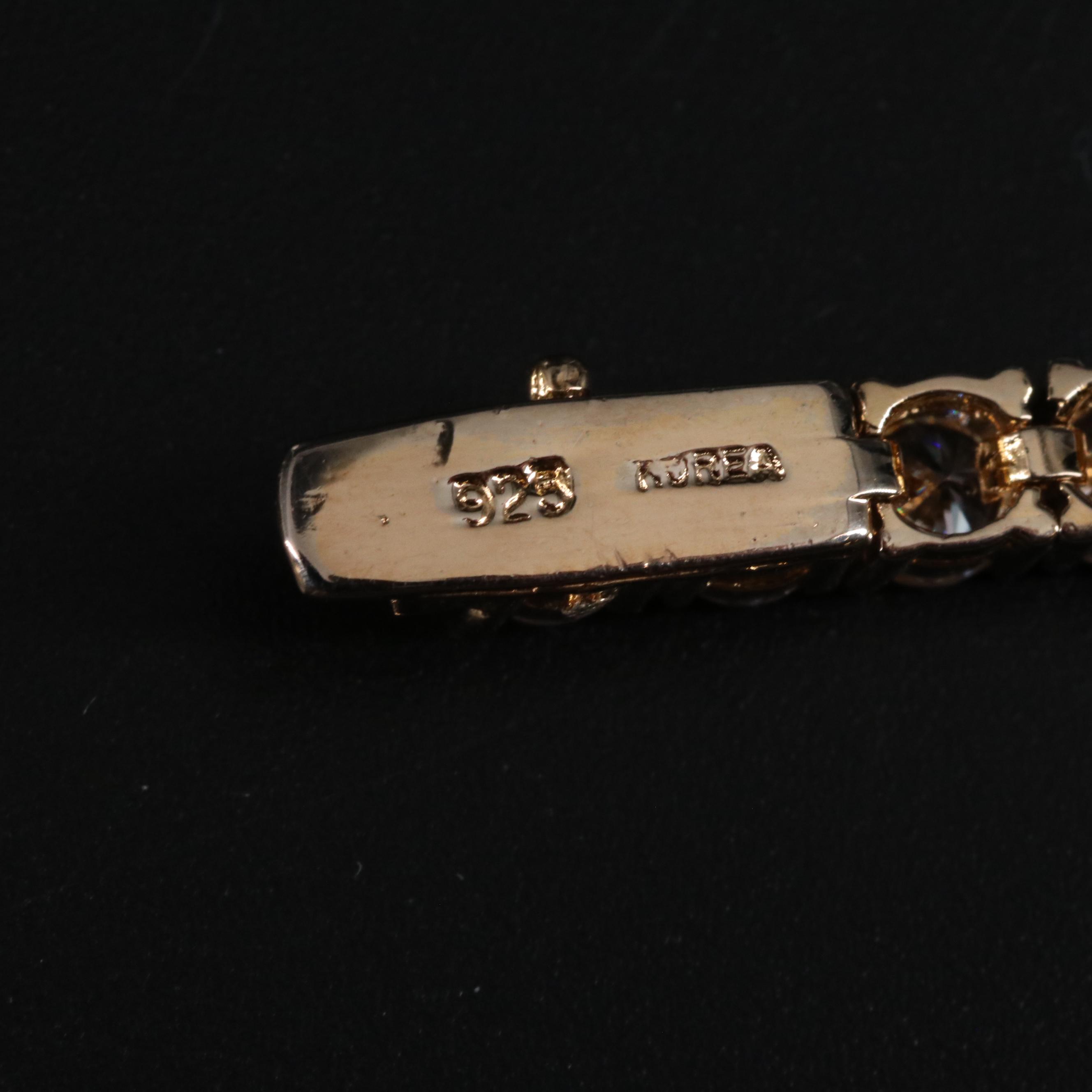 Sterling Silver Cubic Zirconia Bracelet