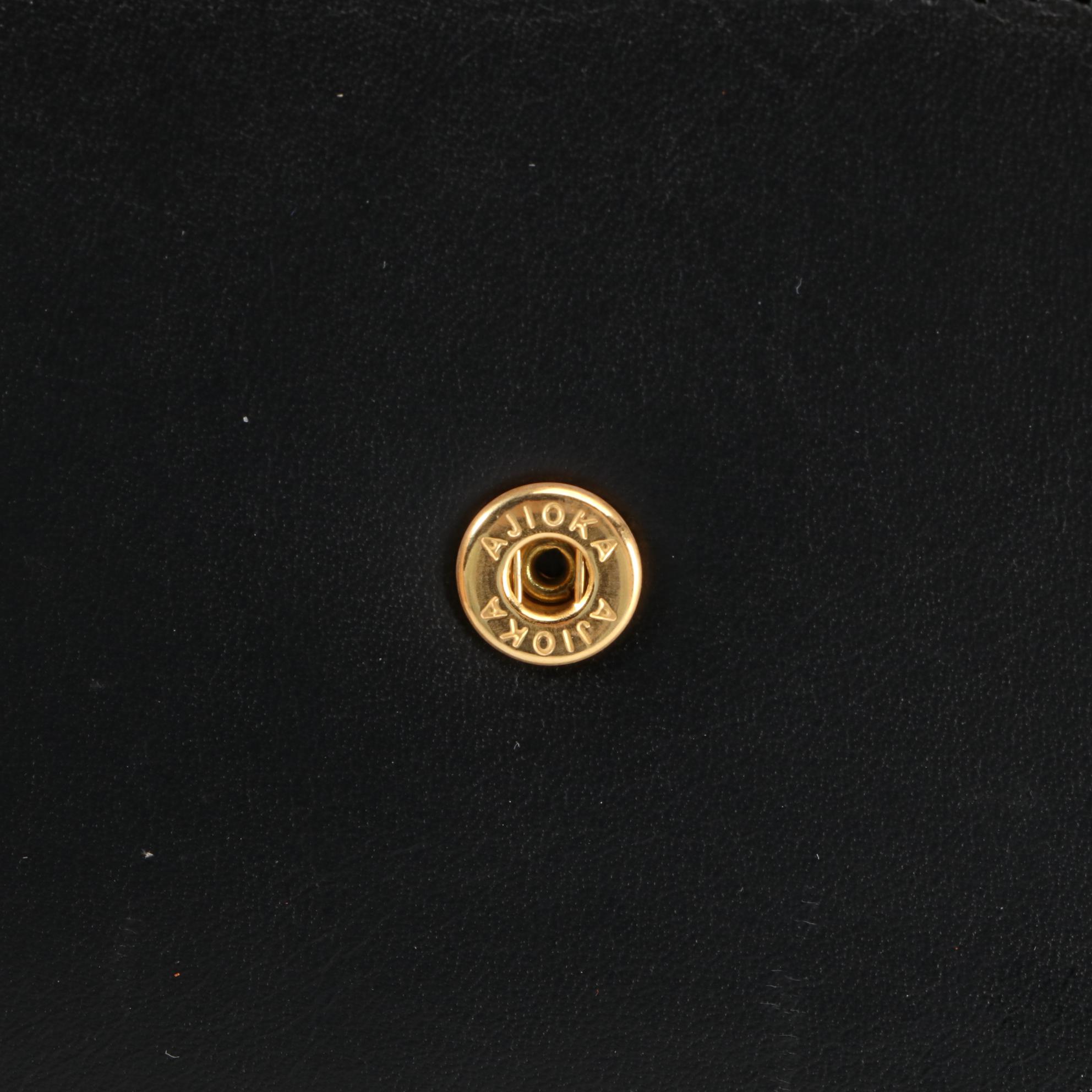 Givenchy Compact Kisslock Wallet in Black Smooth Leather