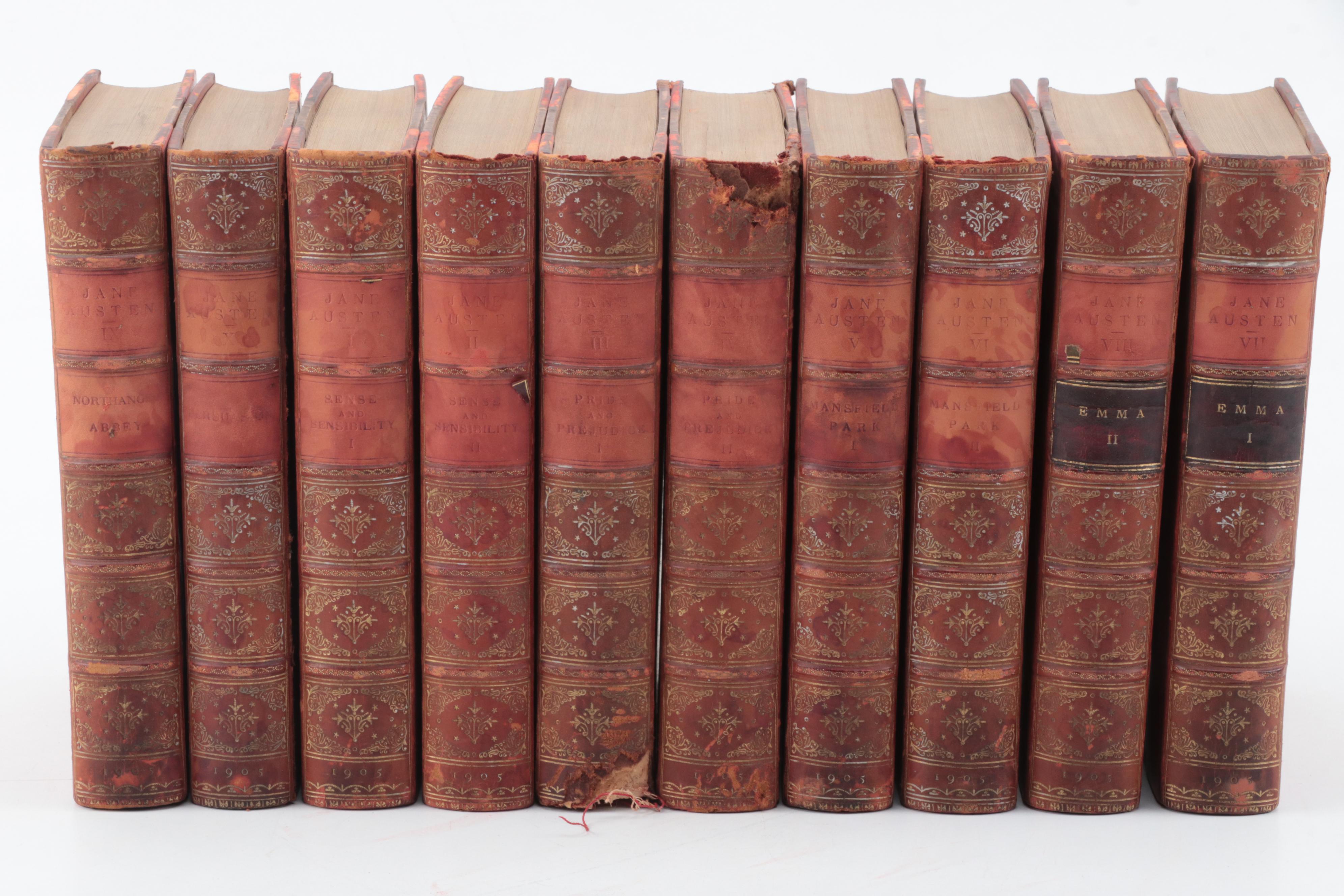 "The Novels of Jane Austen" Complete Ten-Volume Set, 1905
