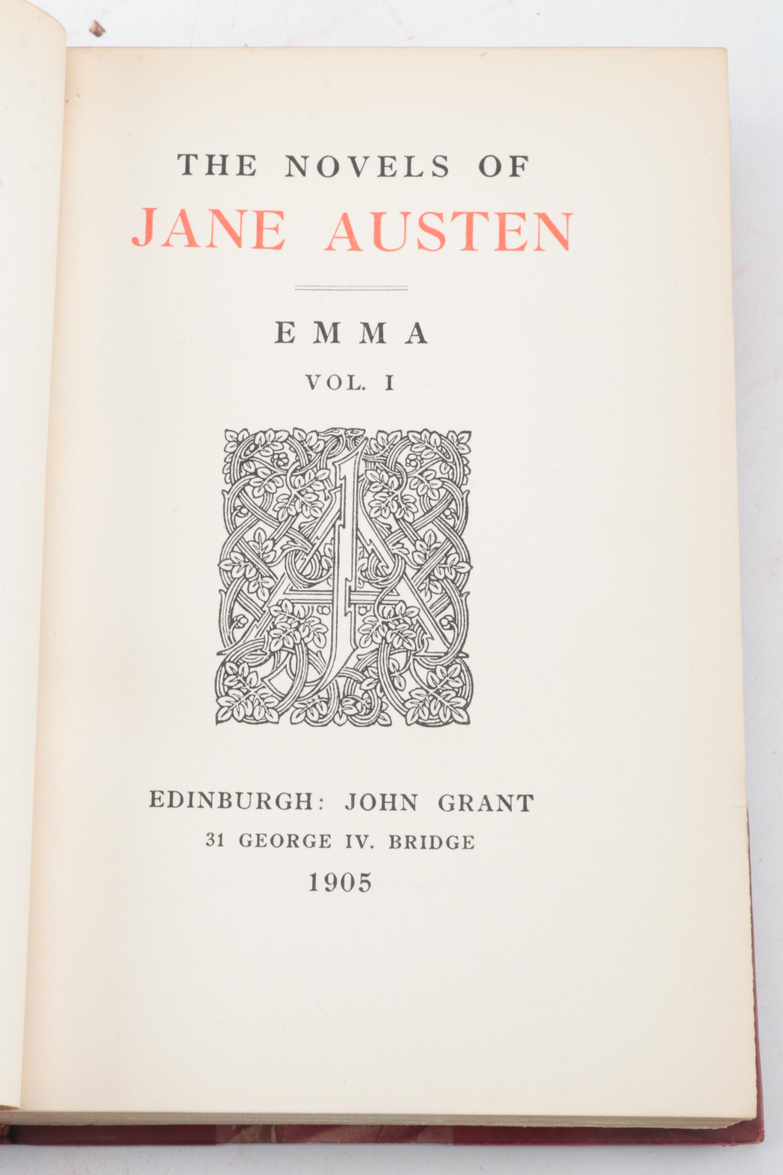 "The Novels of Jane Austen" Complete Ten-Volume Set, 1905
