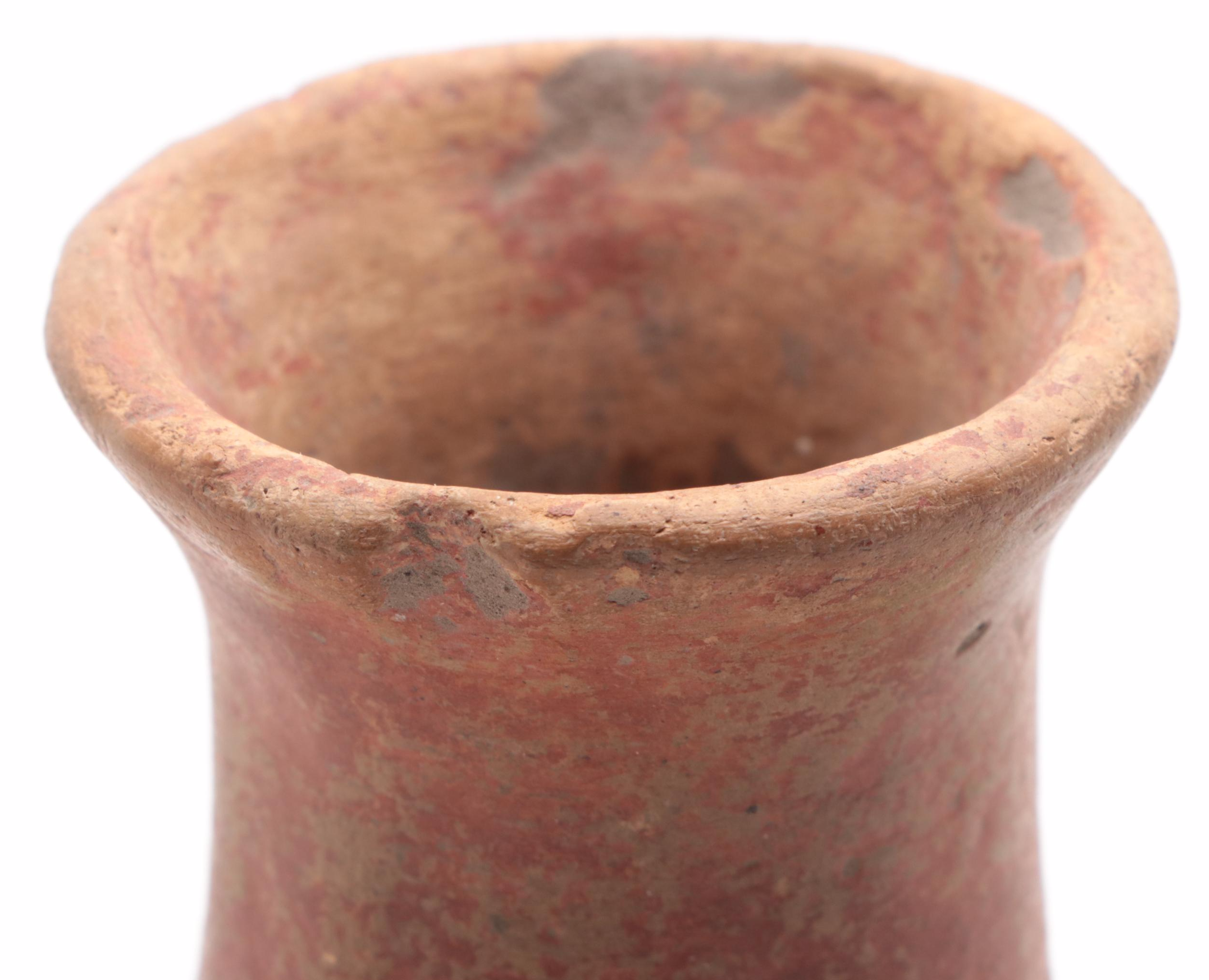 Quapaw Earthenware Swirl Design Water Vessel