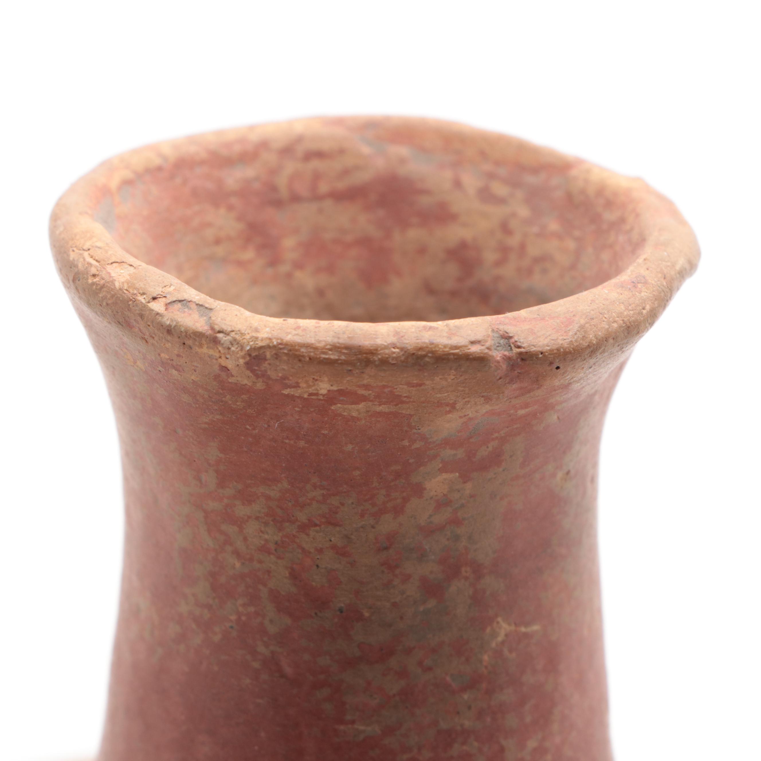 Quapaw Earthenware Swirl Design Water Vessel