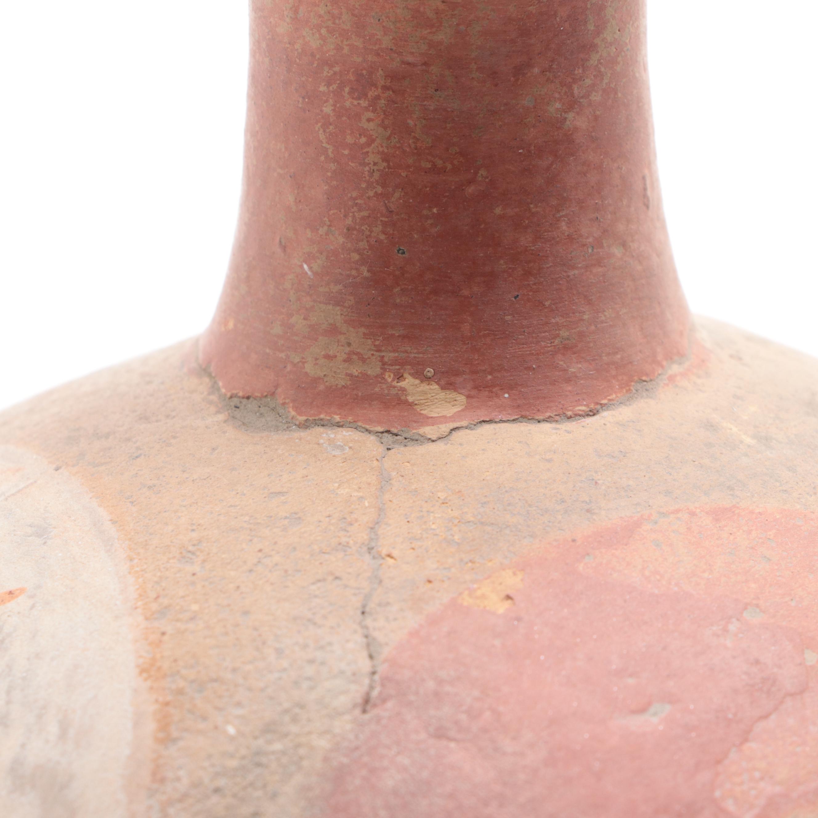 Quapaw Earthenware Swirl Design Water Vessel