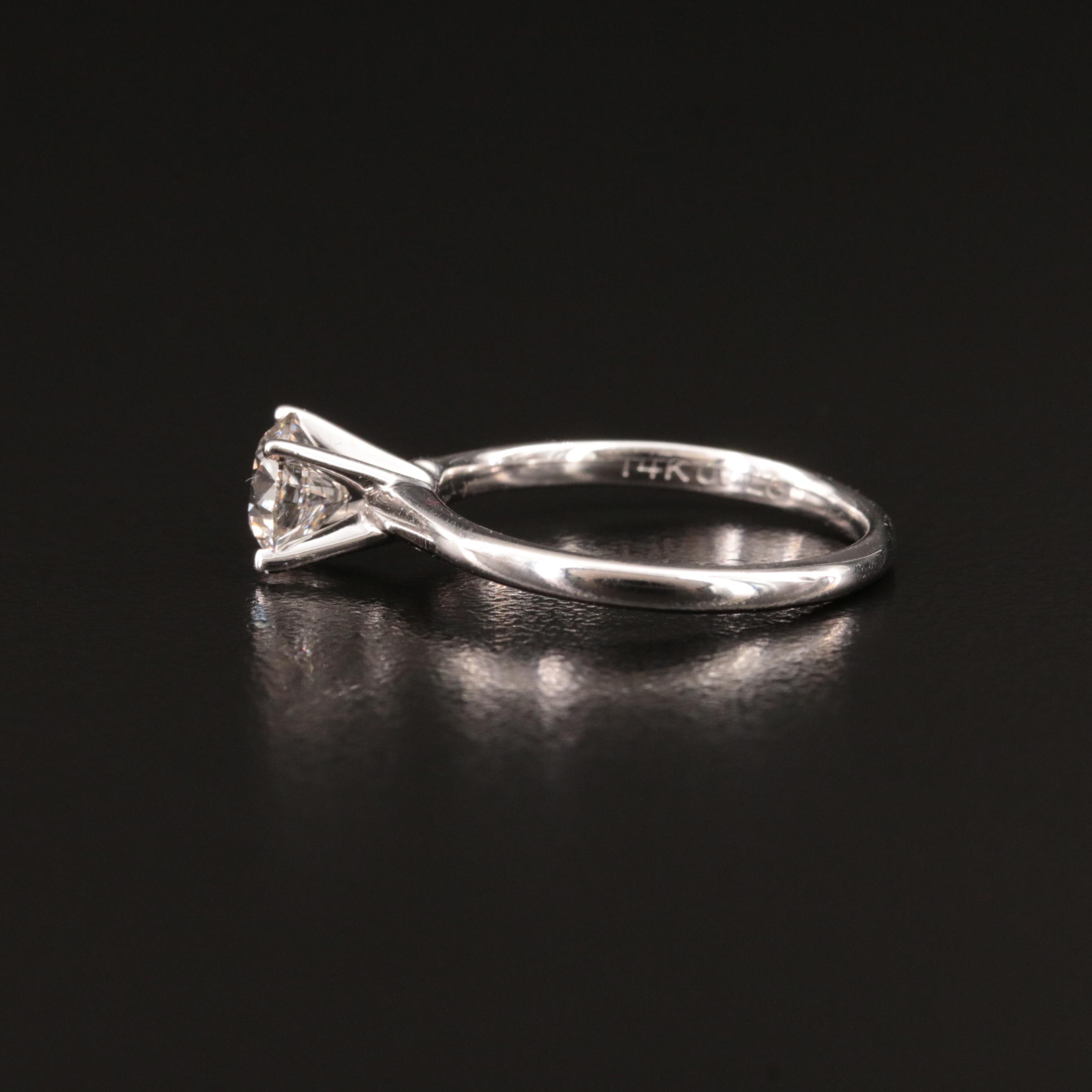 14K 0.93 CT Lab Grown Diamond Solitaire Ring