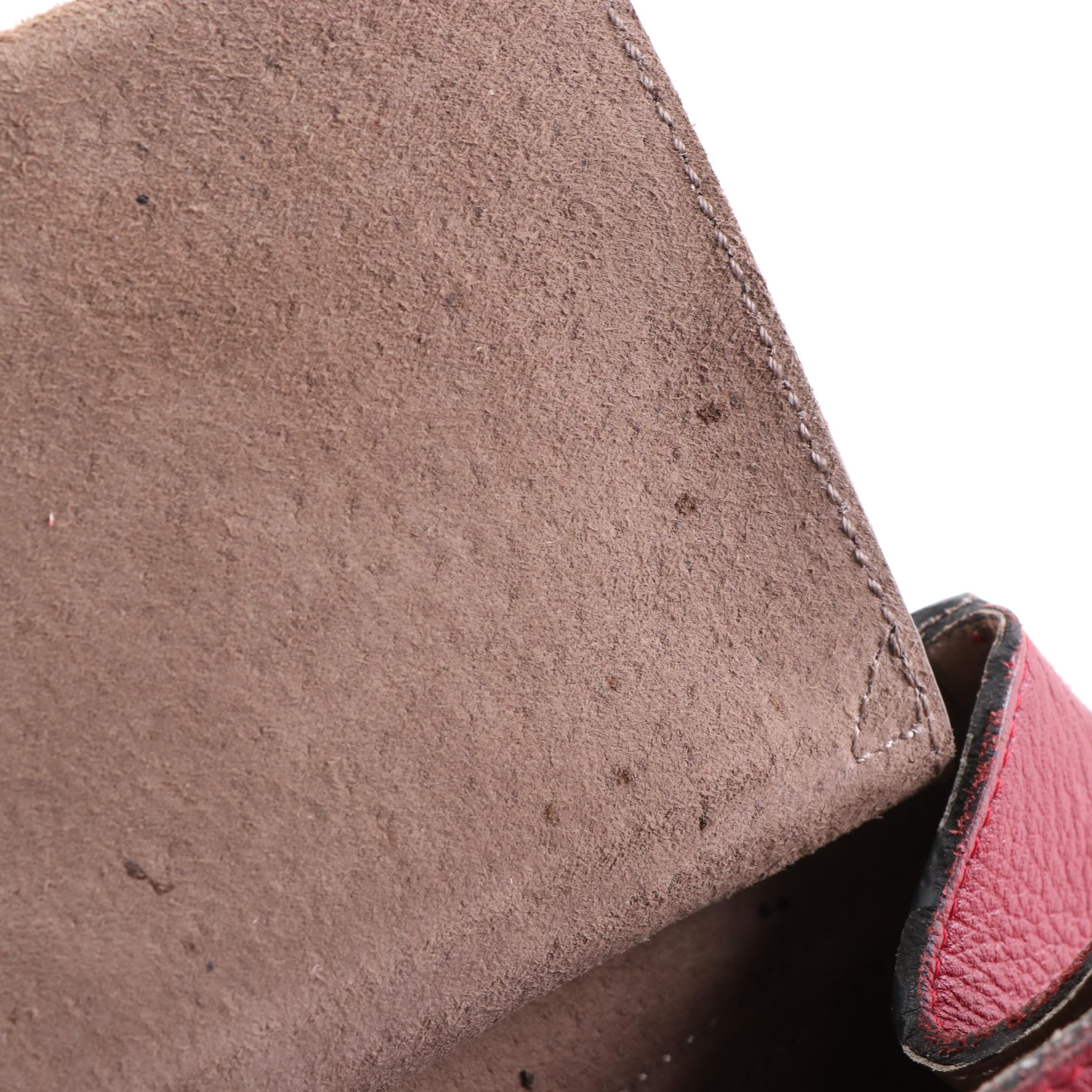 Chloé Drew Crossbody Bag in Bi-Color Grained Leather