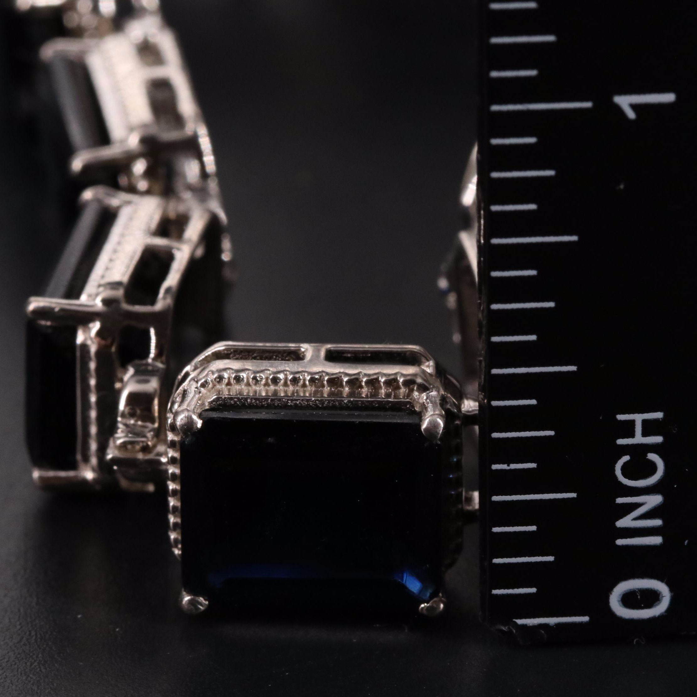 Sterling Sapphire Bracelet