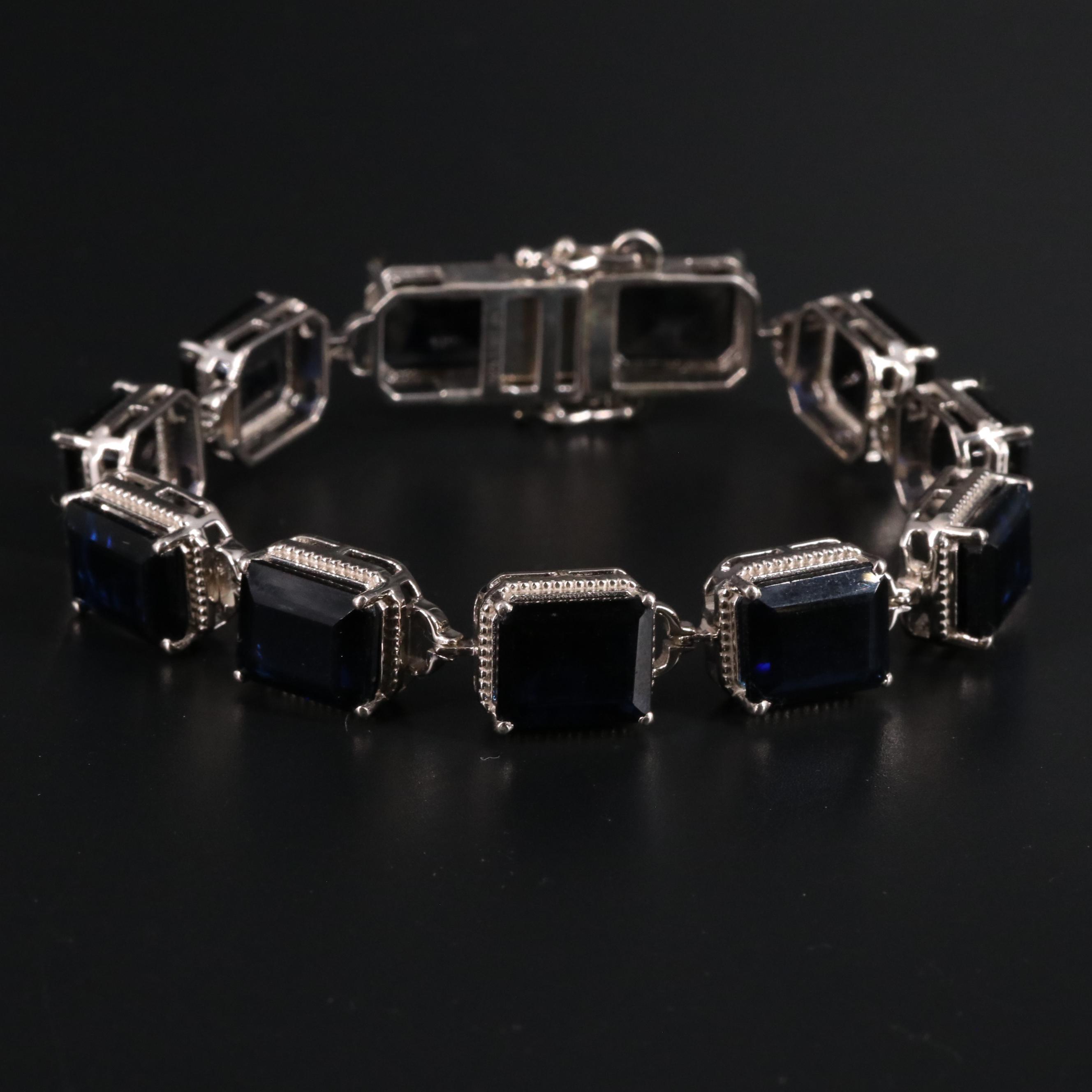 Sterling Sapphire Bracelet
