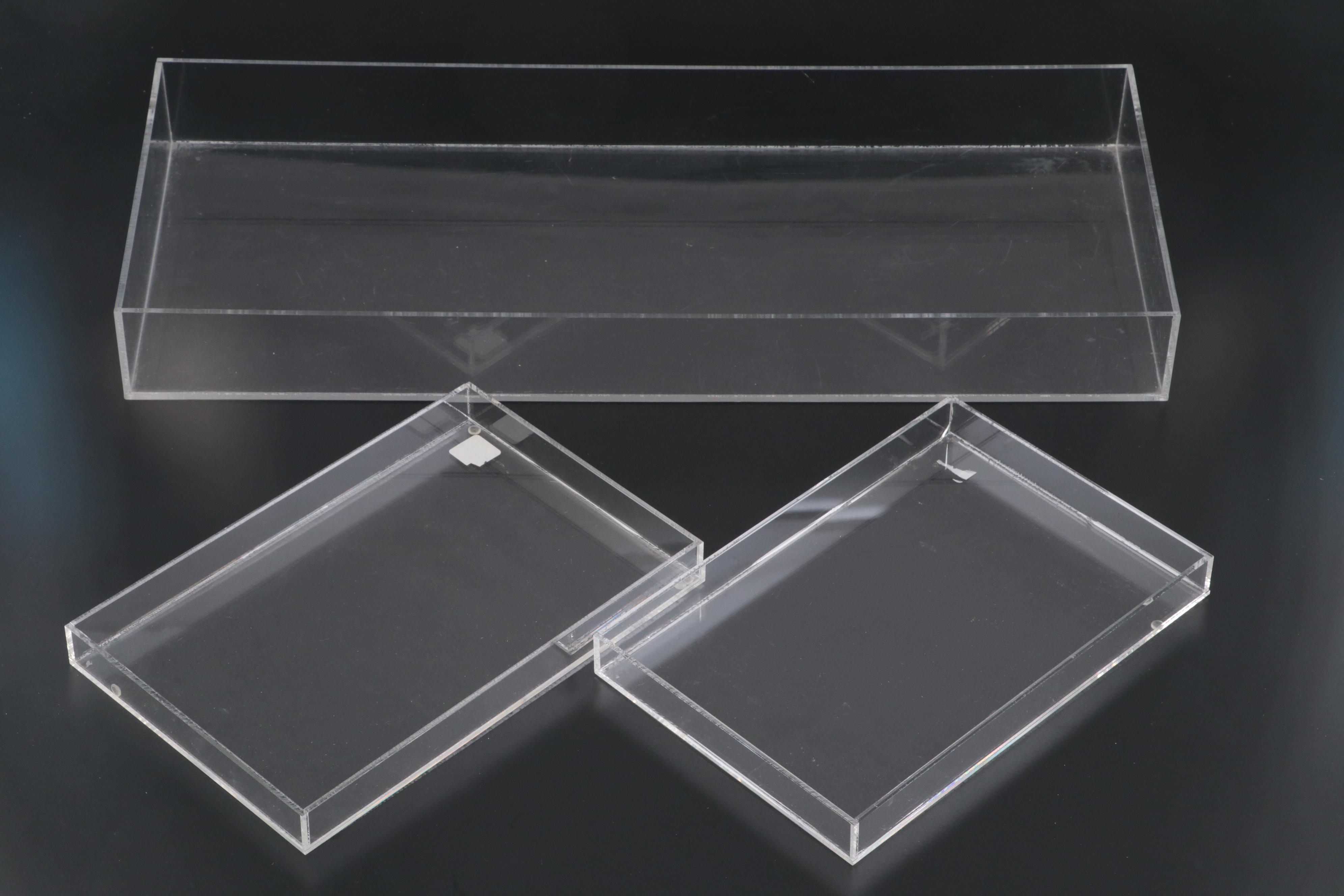 Acrylic Trays, Organizers and Storage Boxes