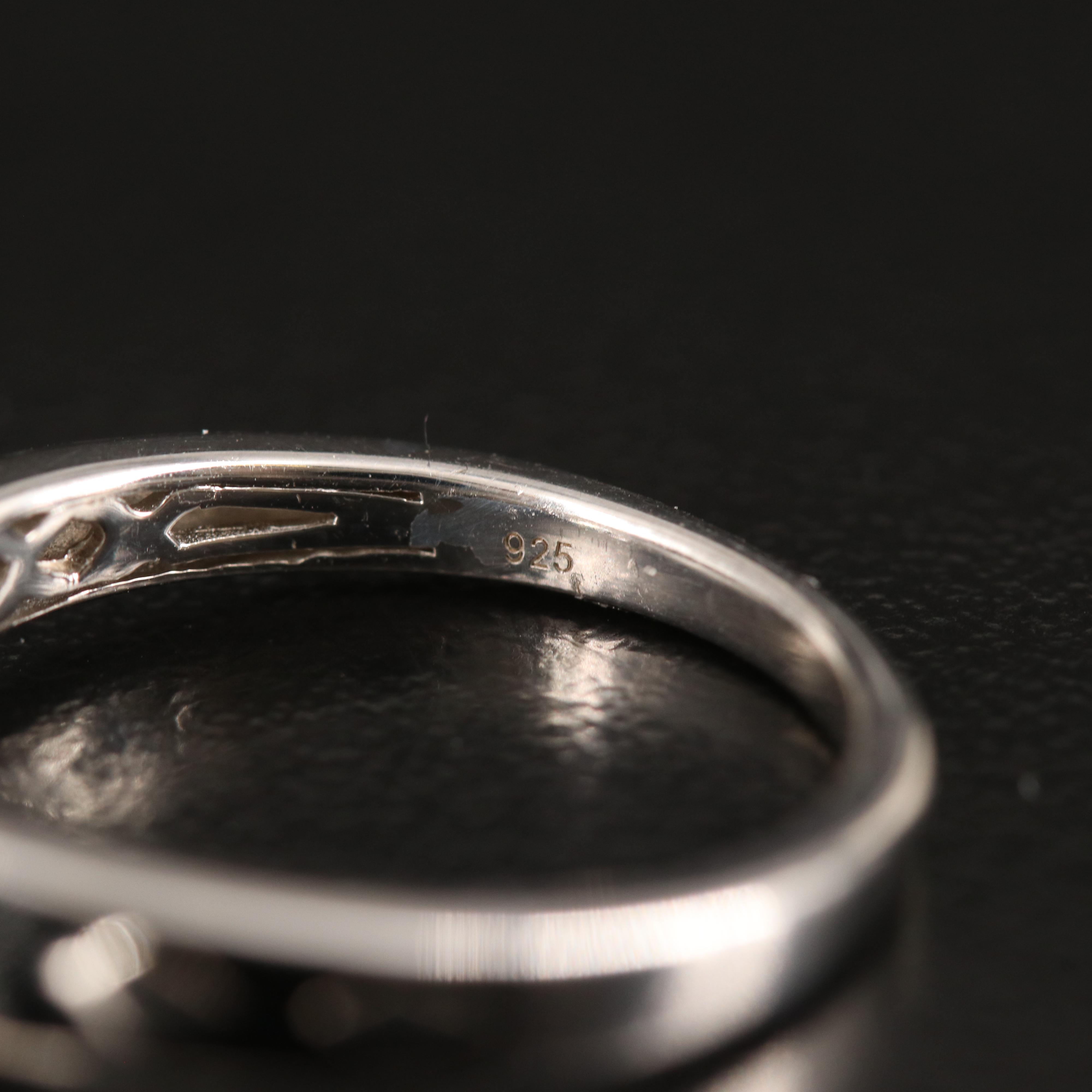 Sterling Diamond Ring and Band