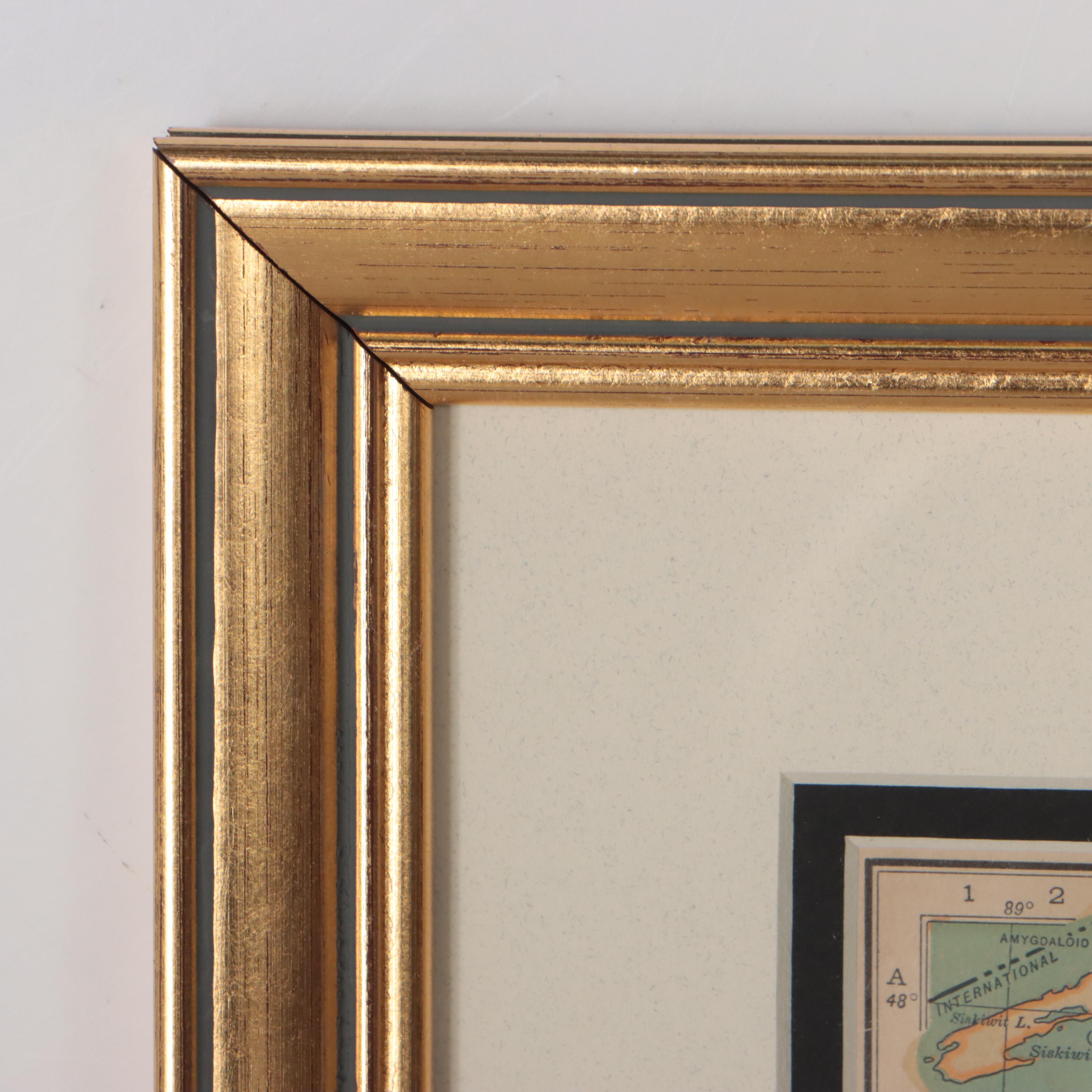 Rand, McNally & Co. Wax Engraving Map of Michigan, Circa 1898