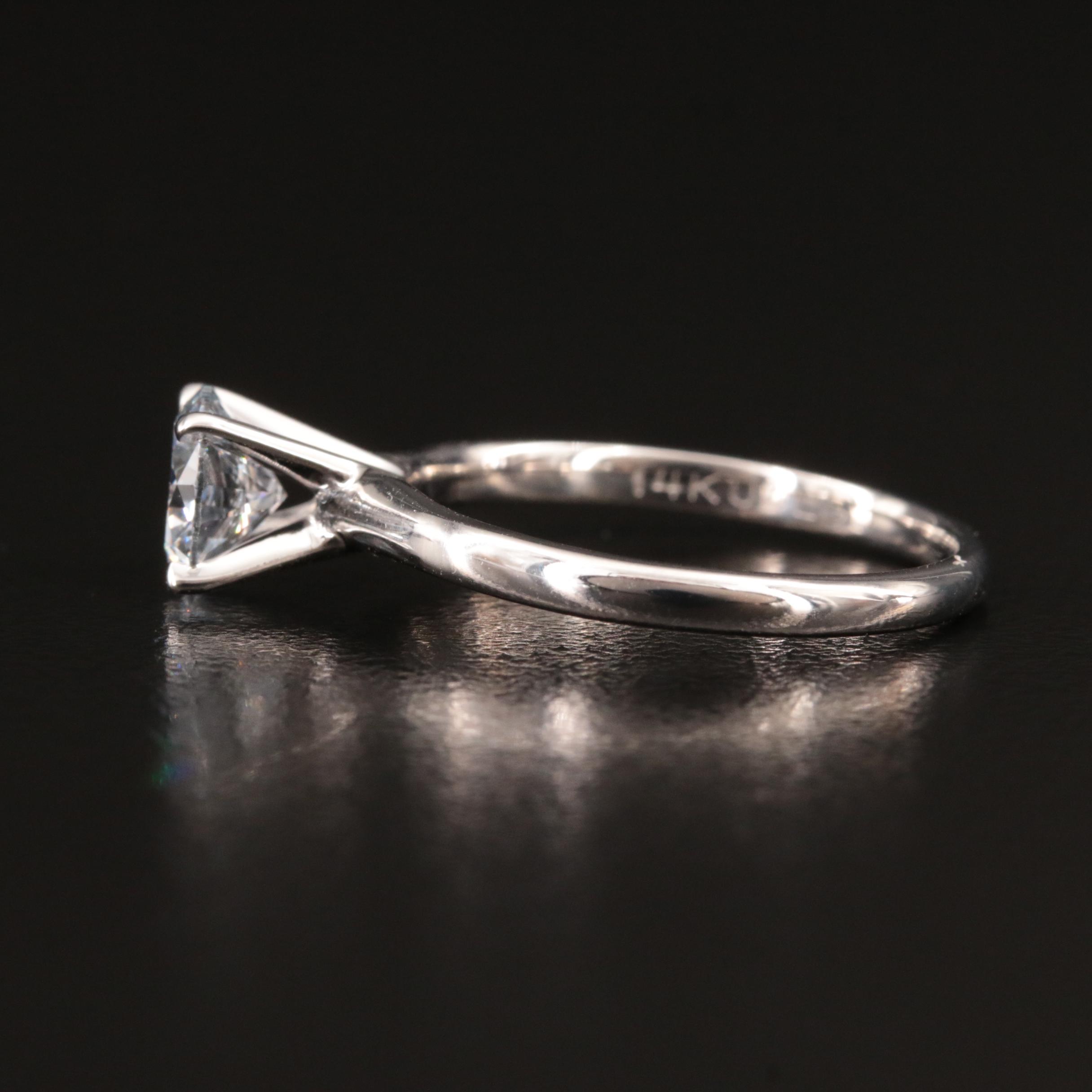 14K 1.06 CT Lab Grown Diamond Solitaire Ring