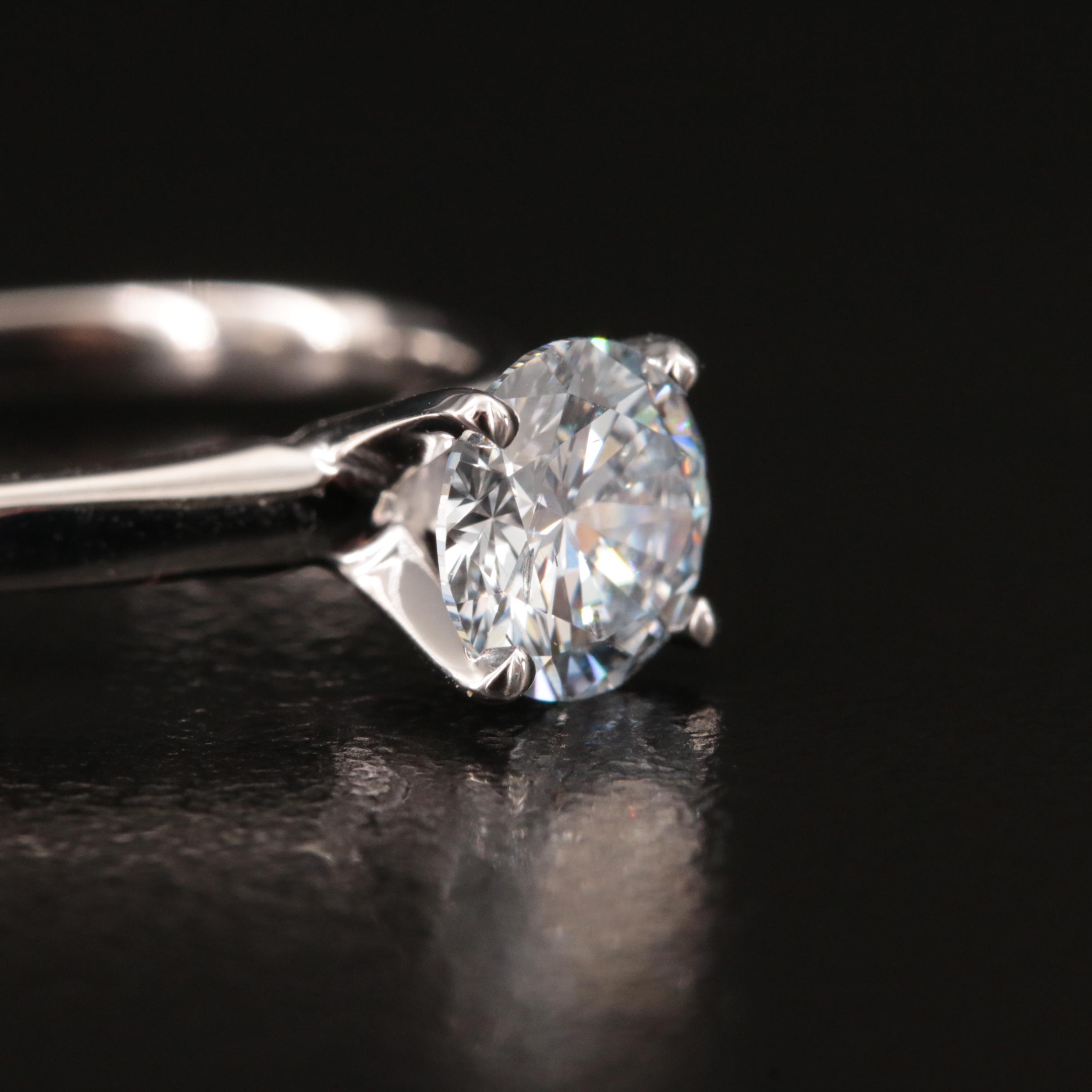 14K 1.06 CT Lab Grown Diamond Solitaire Ring