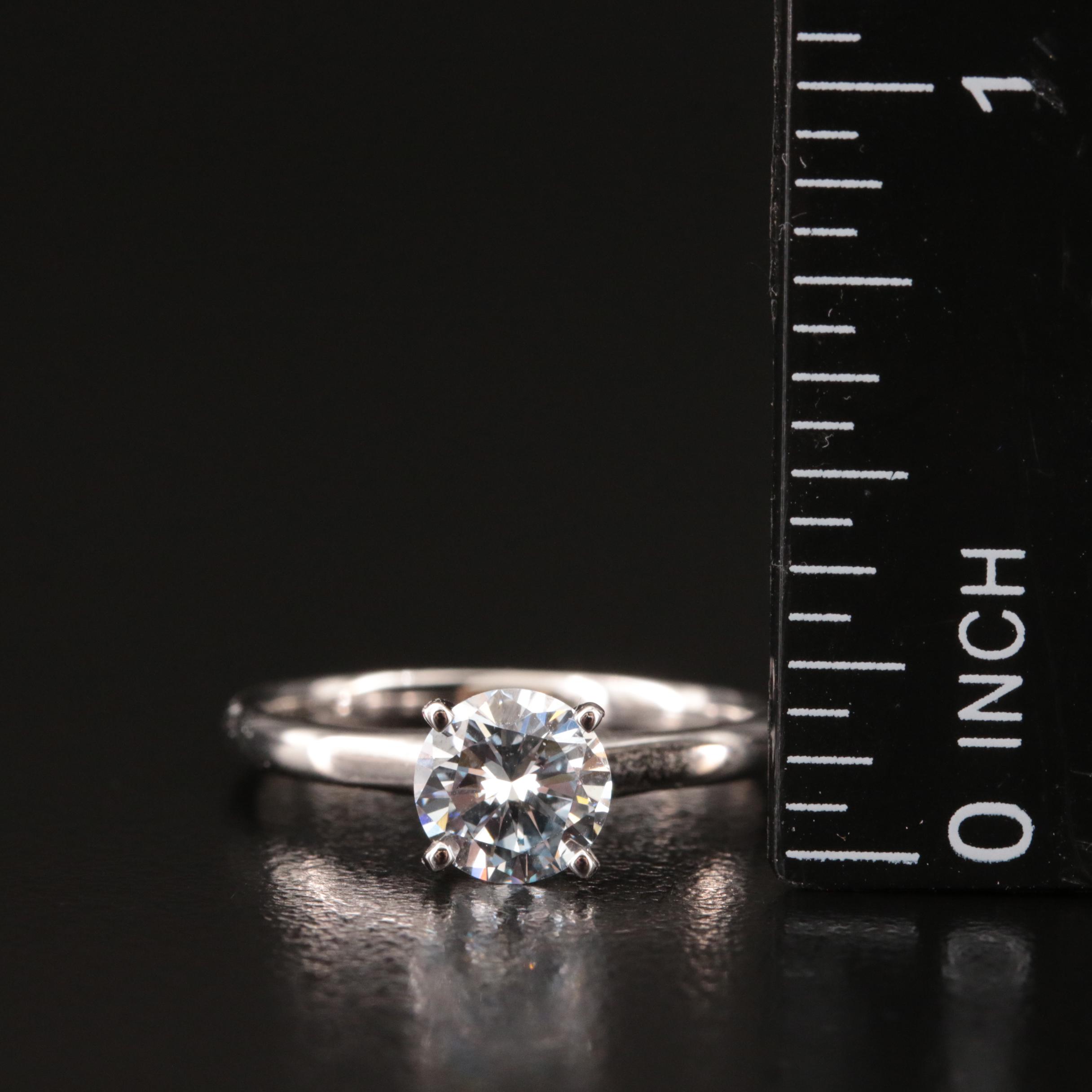 14K 0.98 CT Lab Grown Diamond Solitaire Ring