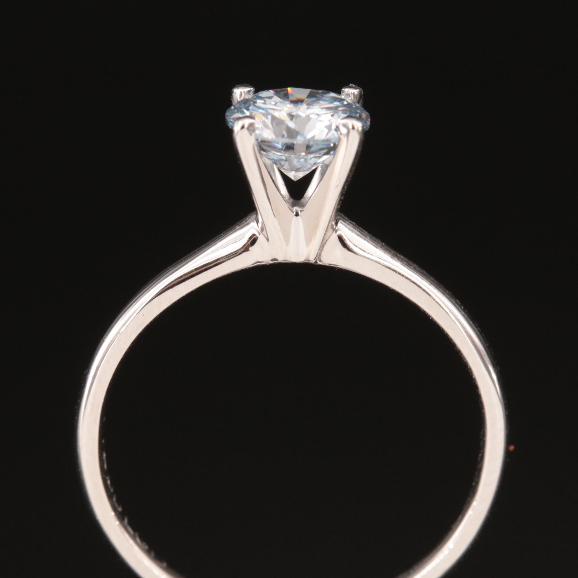 14K 0.98 CT Lab Grown Diamond Solitaire Ring