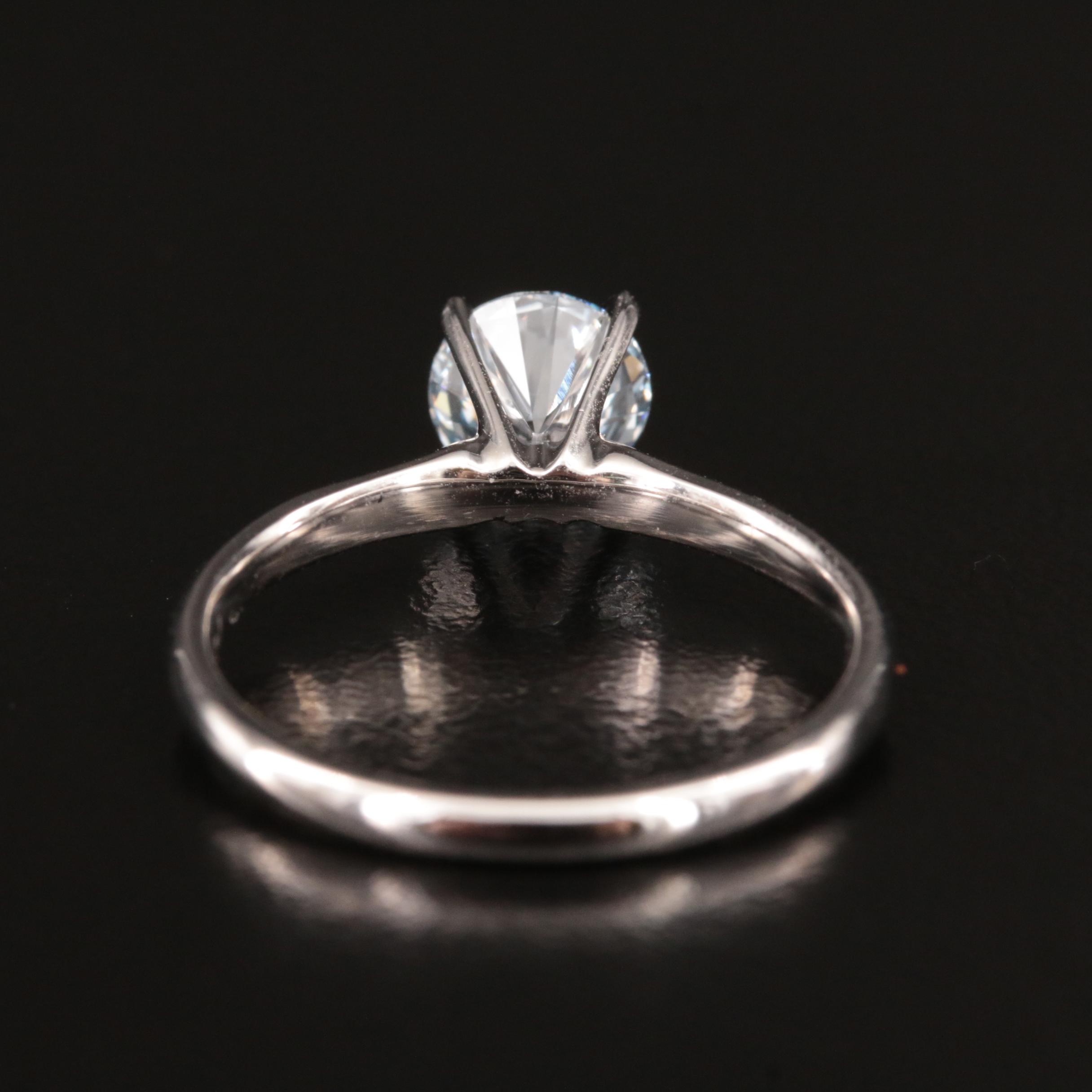 14K 0.98 CT Lab Grown Diamond Solitaire Ring