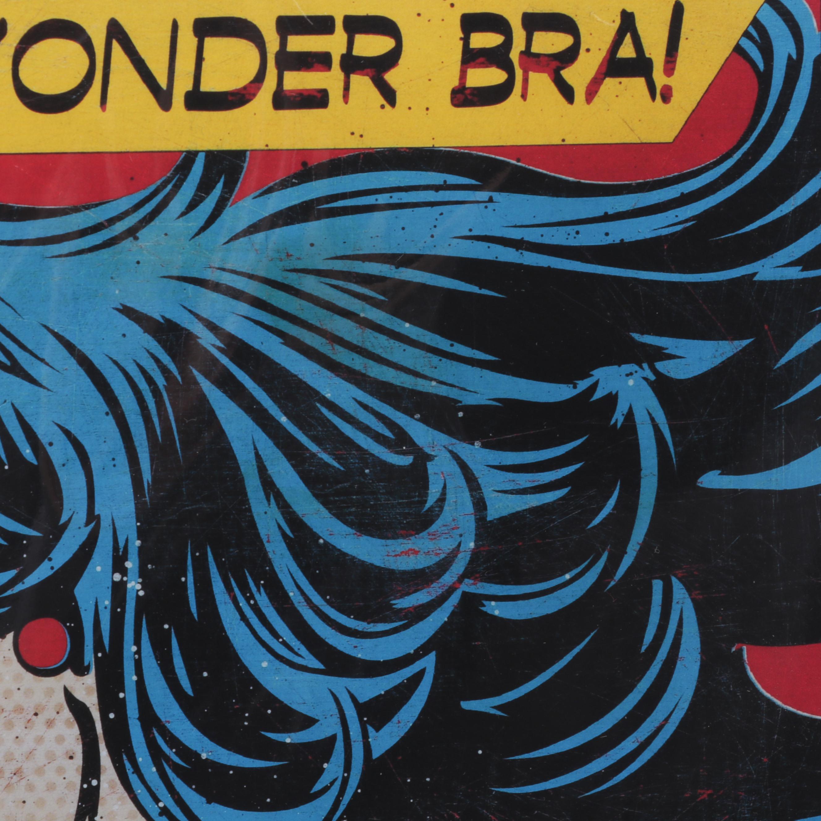 Denial Pop Art Giclée "Burn Your Wonder Bra!," 21st Century