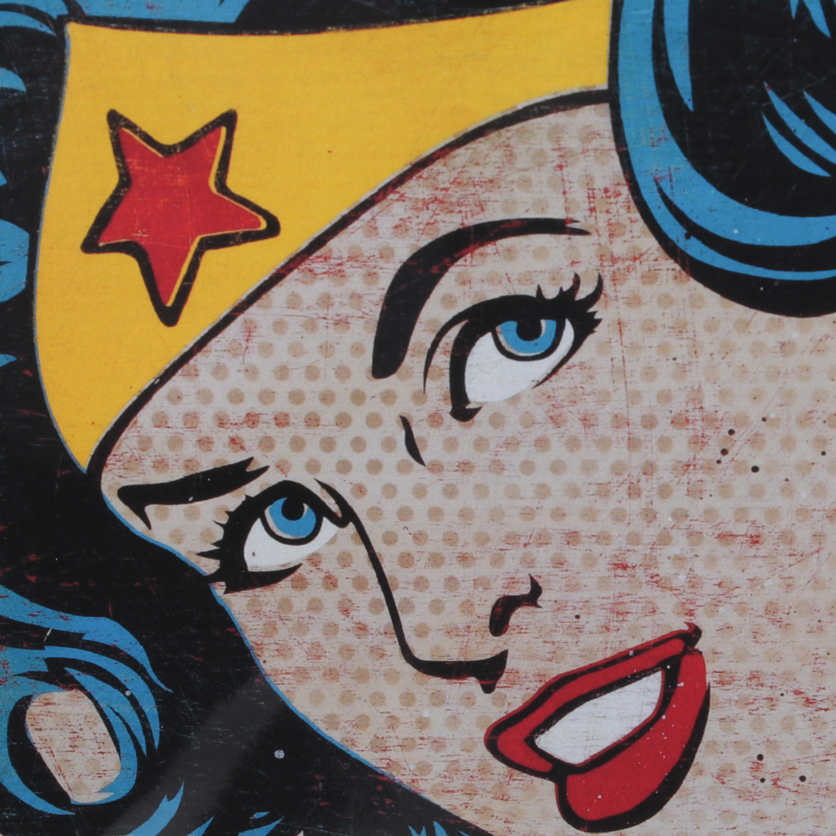 Denial Pop Art Giclée "Burn Your Wonder Bra!," 21st Century