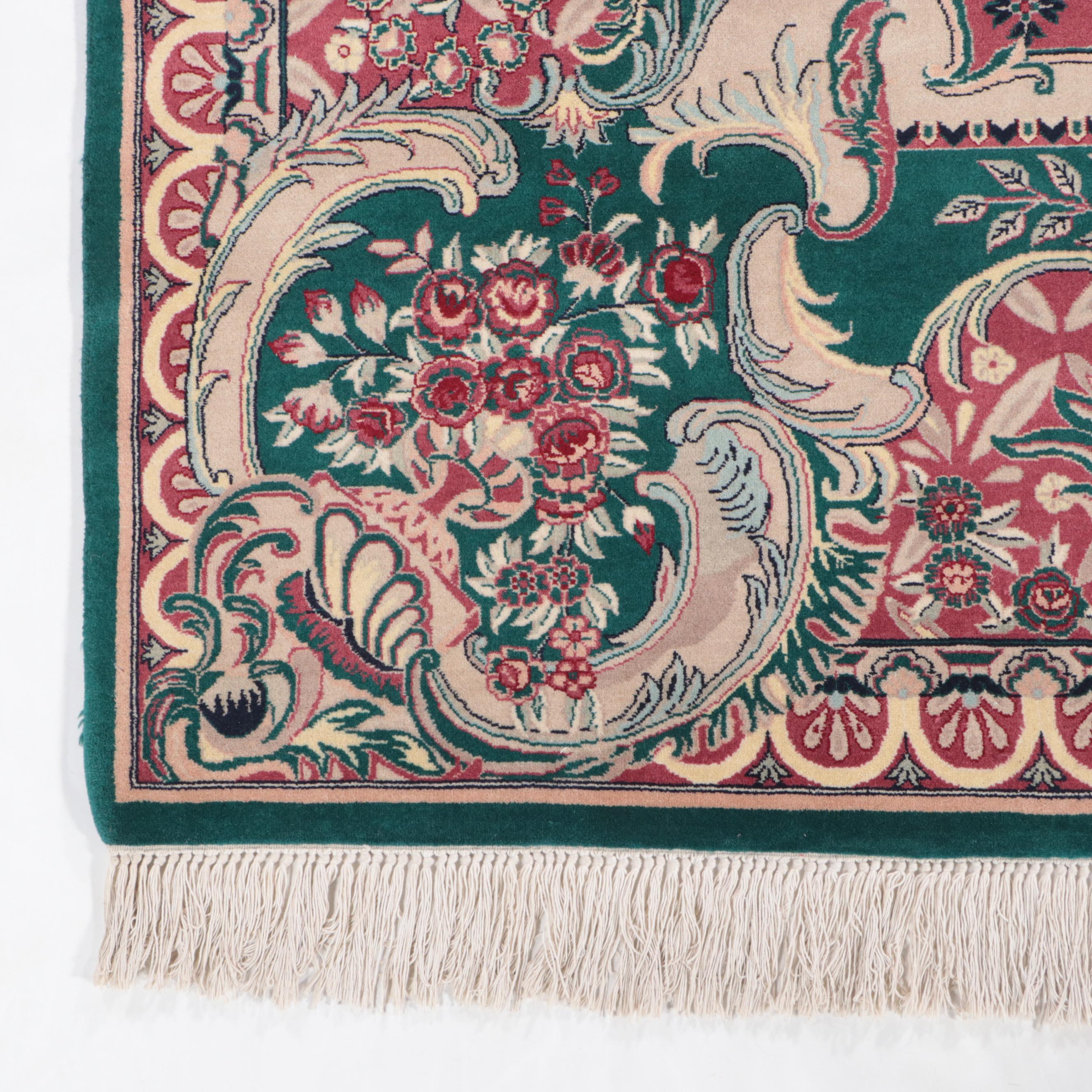 6'1 x 9'4 Hand-Knotted Pakistani-Persian Area Rug