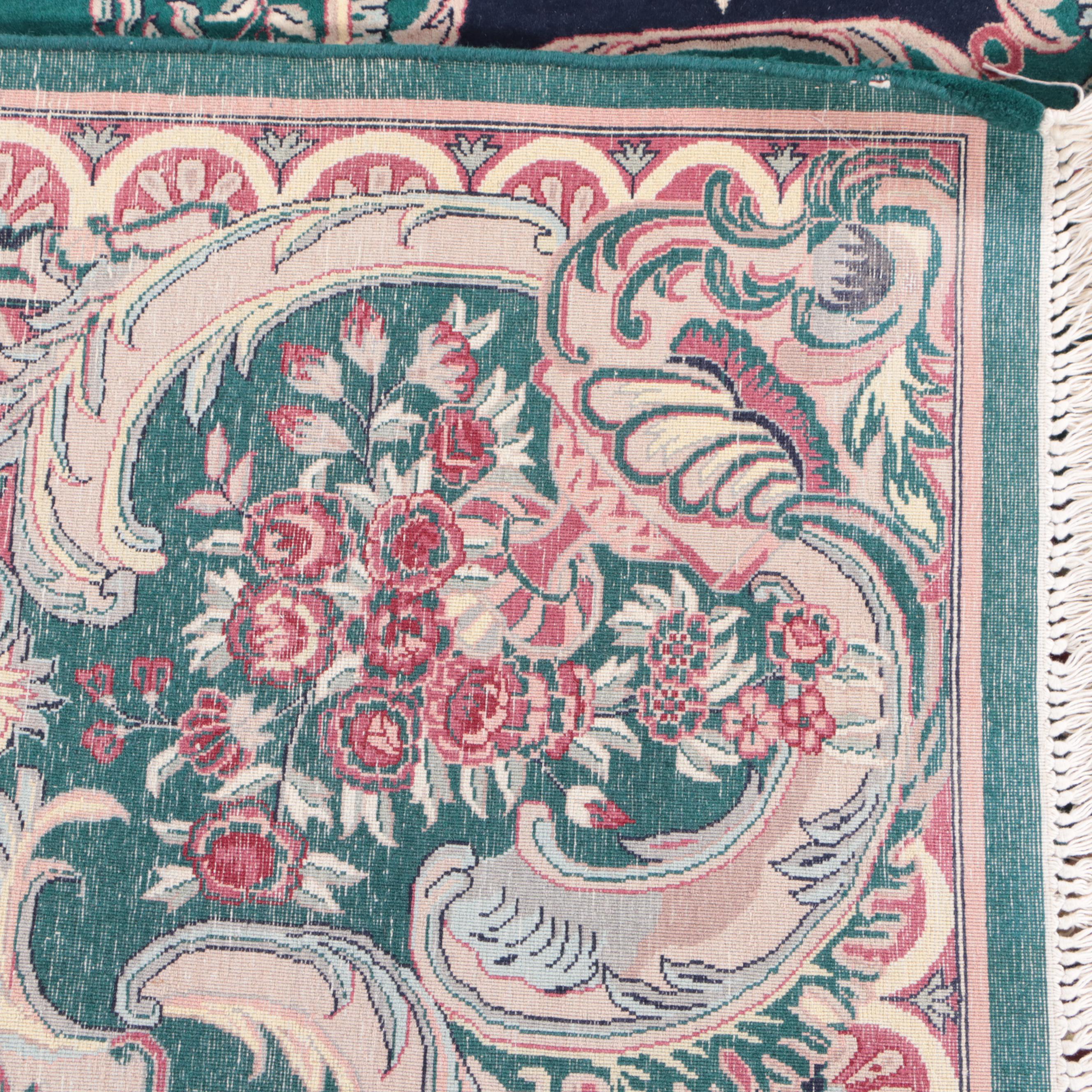 6'1 x 9'4 Hand-Knotted Pakistani-Persian Area Rug