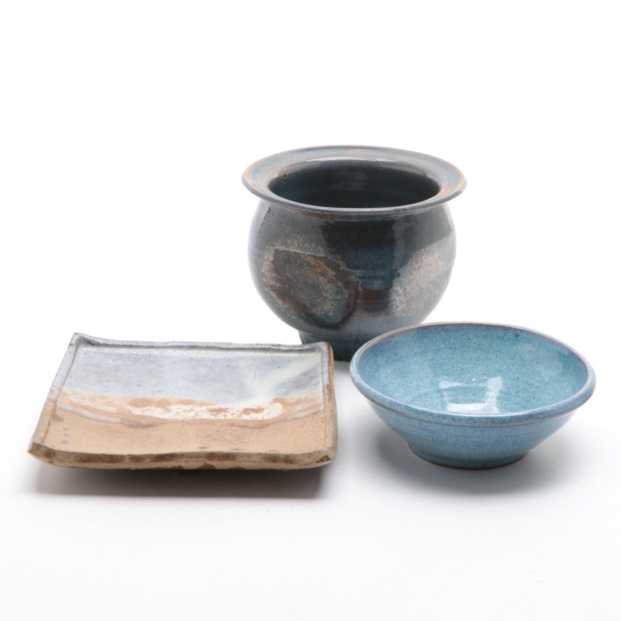 Three Studio Pottery Pieces