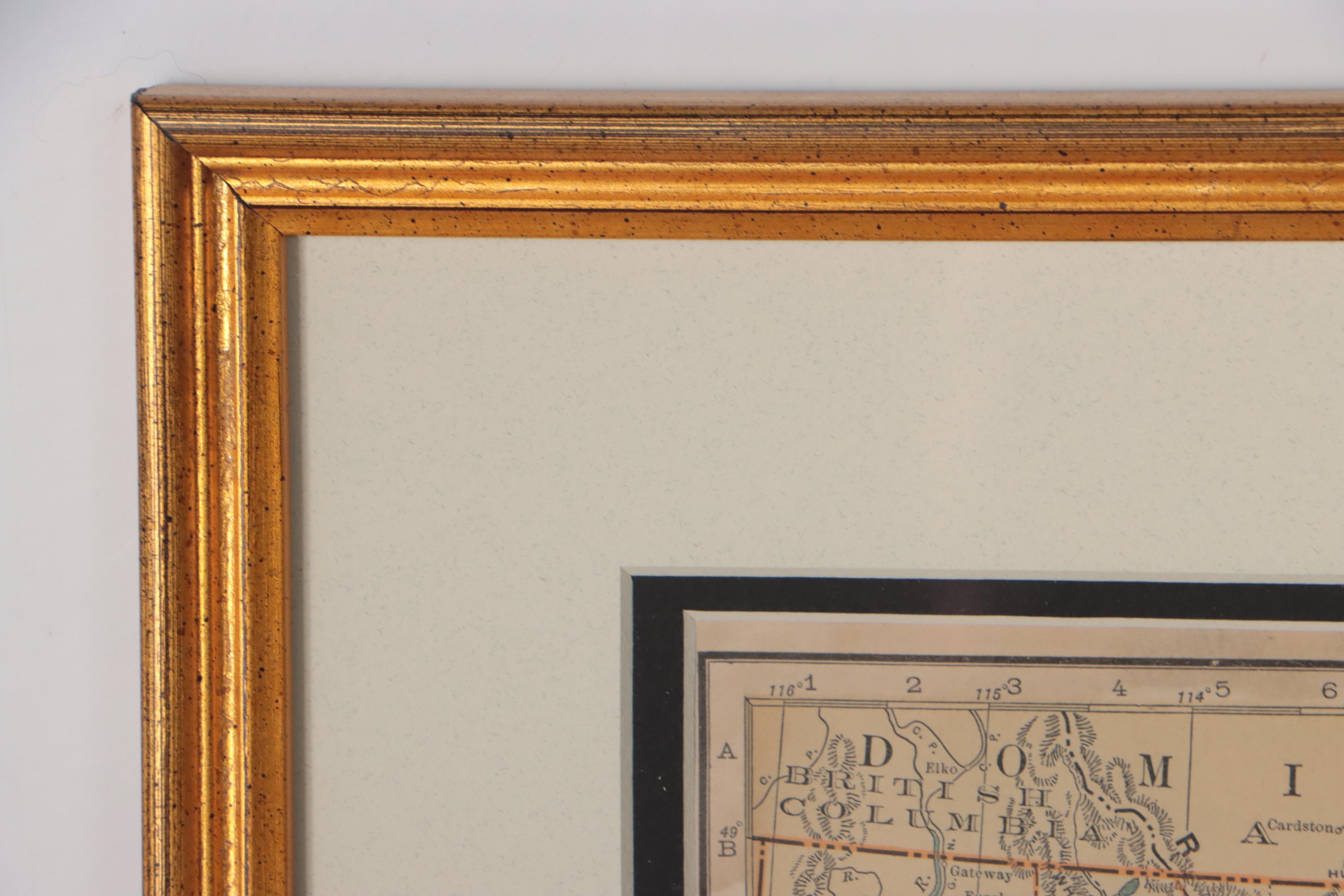 Rand, McNally & Co. Wax Engraving Map of Montana, Circa 1898